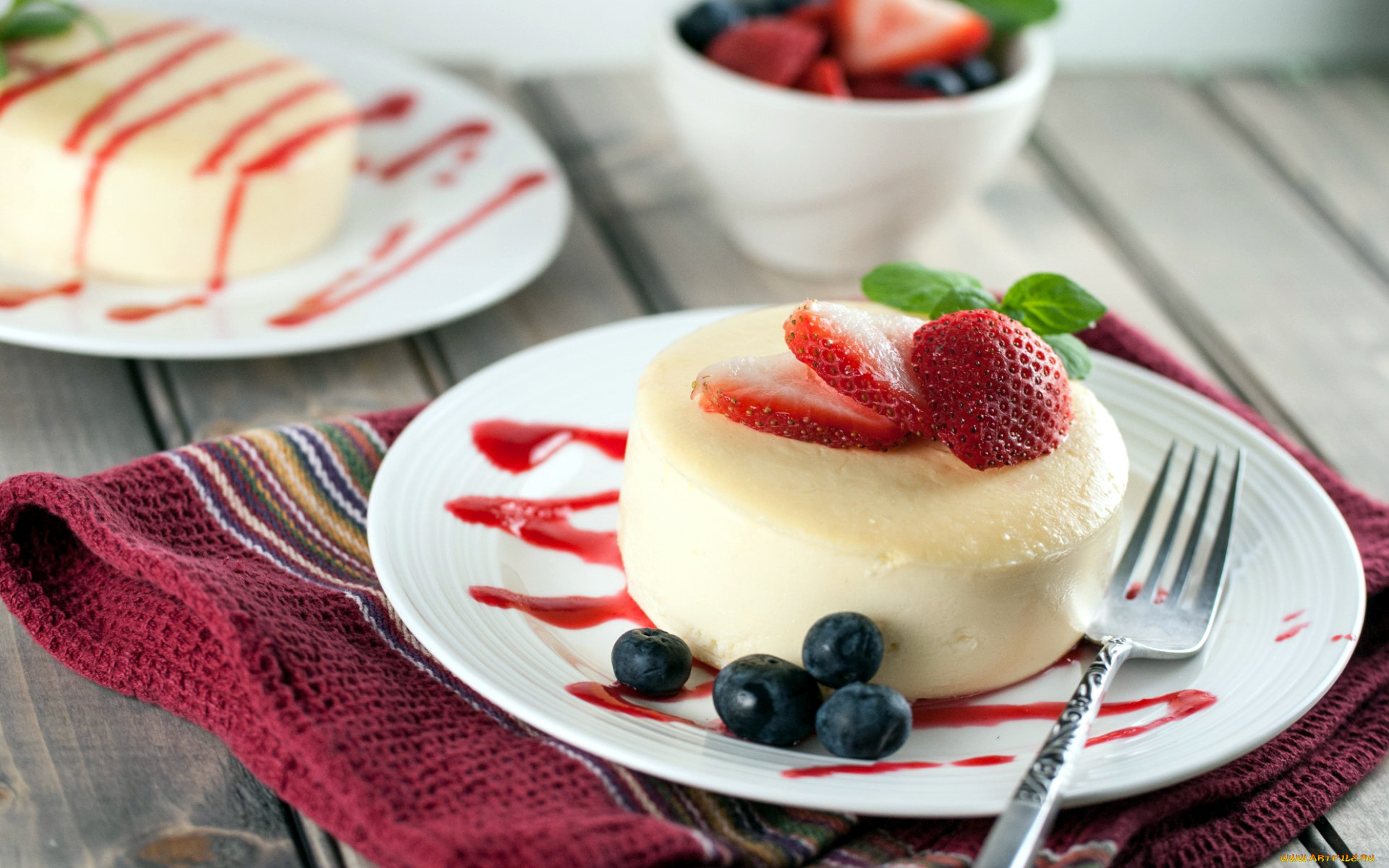 еда, мороженое, десерты, голубика, клубника