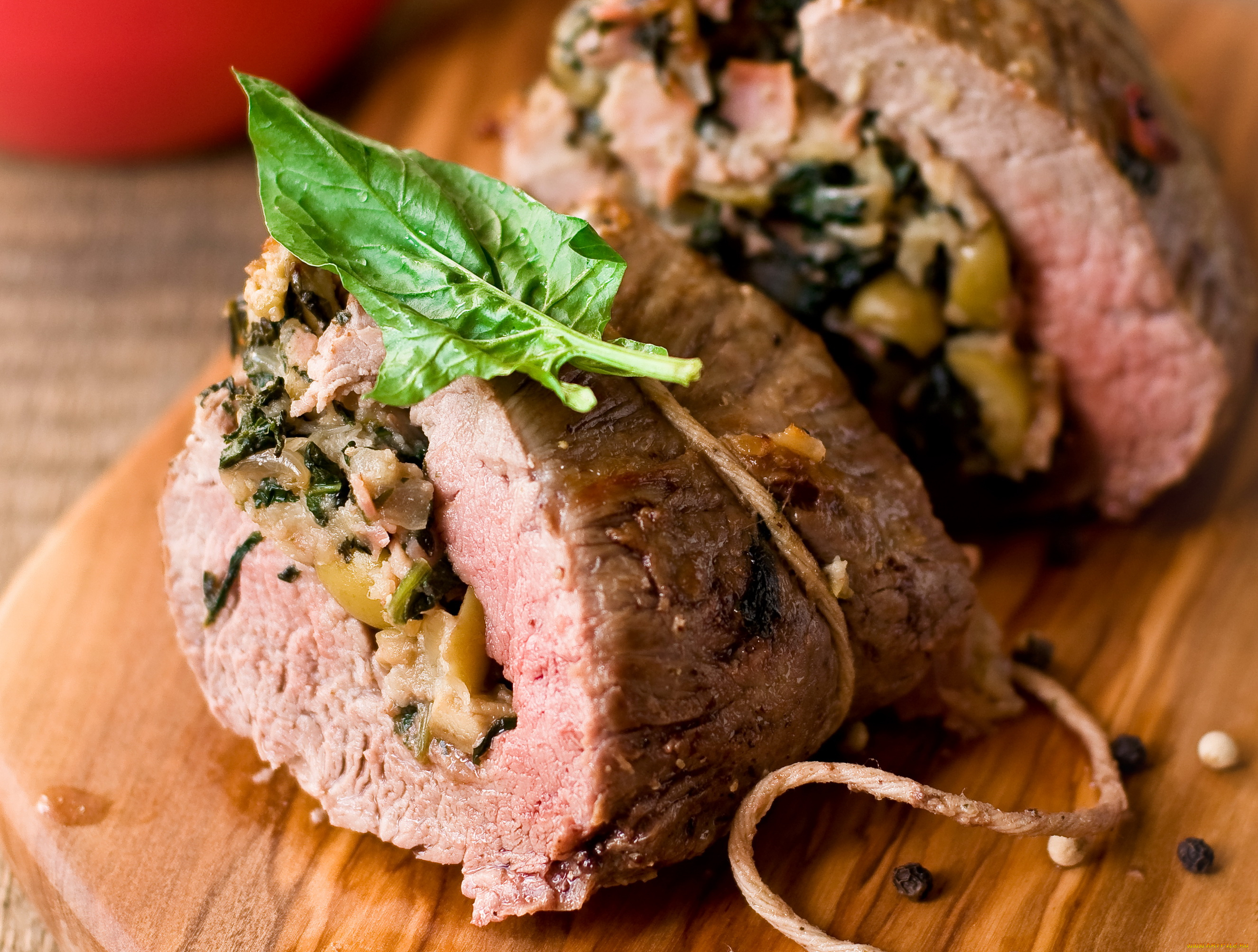 еда, мясные, блюда, начинка, рулет, буженина