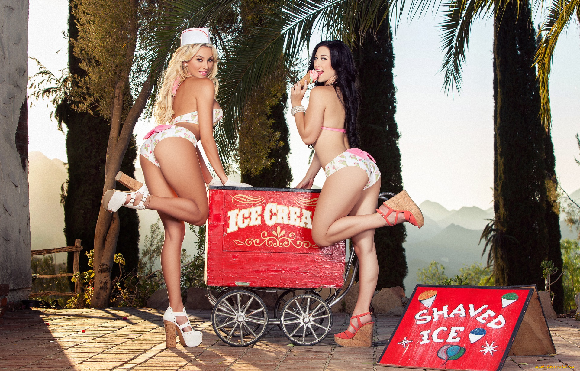 khloe, terae, девушки, улыбка, бикини, блондинка