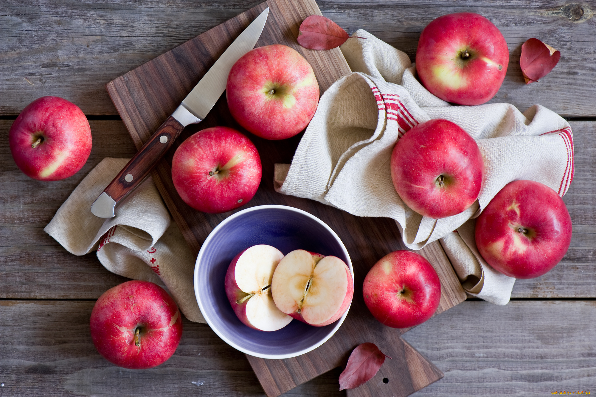 еда, Яблоки, натюрморт, плоды