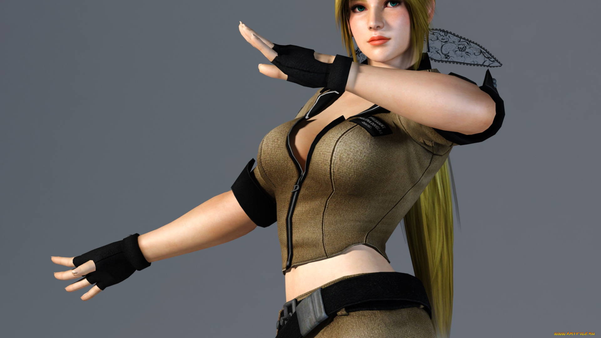 3д, графика, аниме, , anime, фон, взгляд, девушка