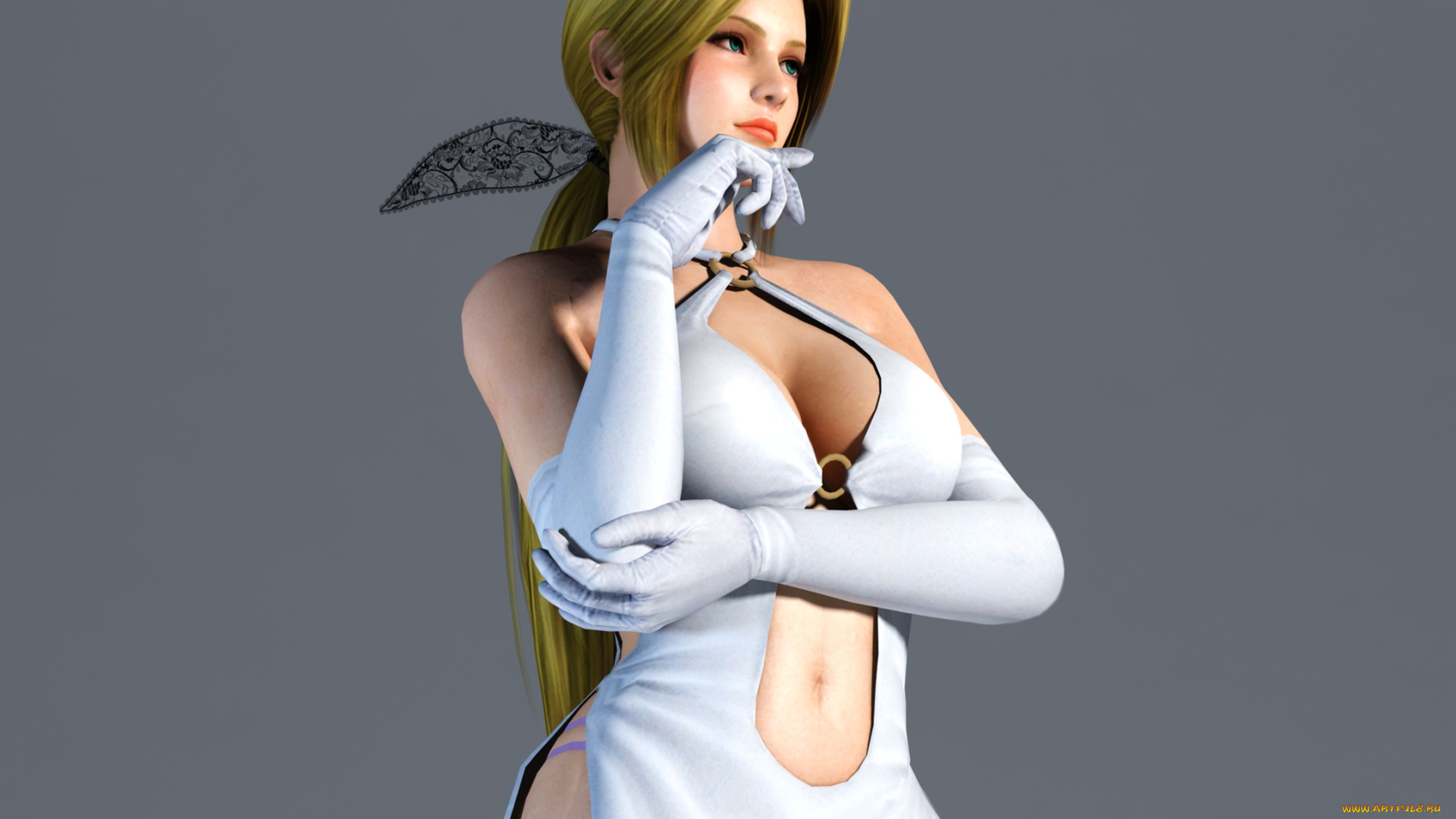 3д, графика, аниме, , anime, взгляд, фон, девушка