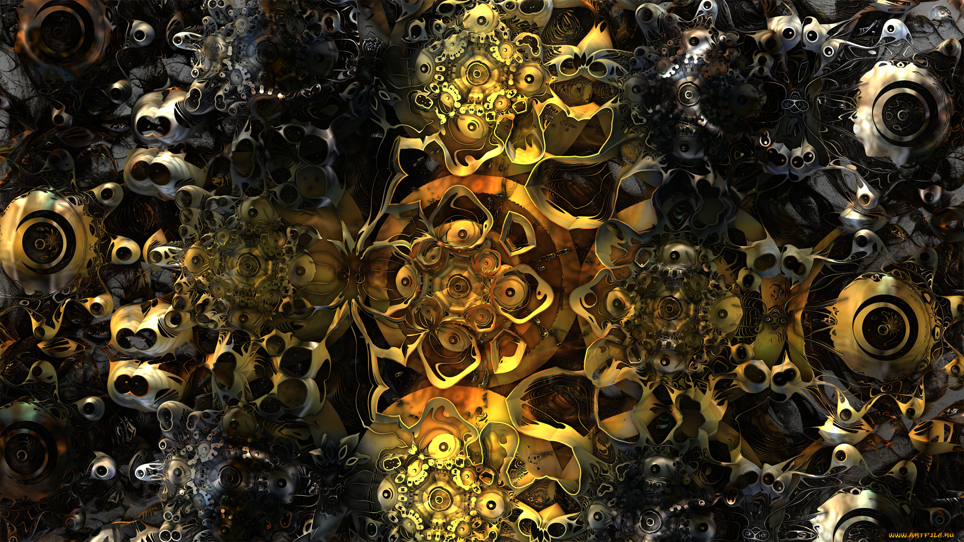 3д, графика, фракталы, , fractal, цвета, фон, узор