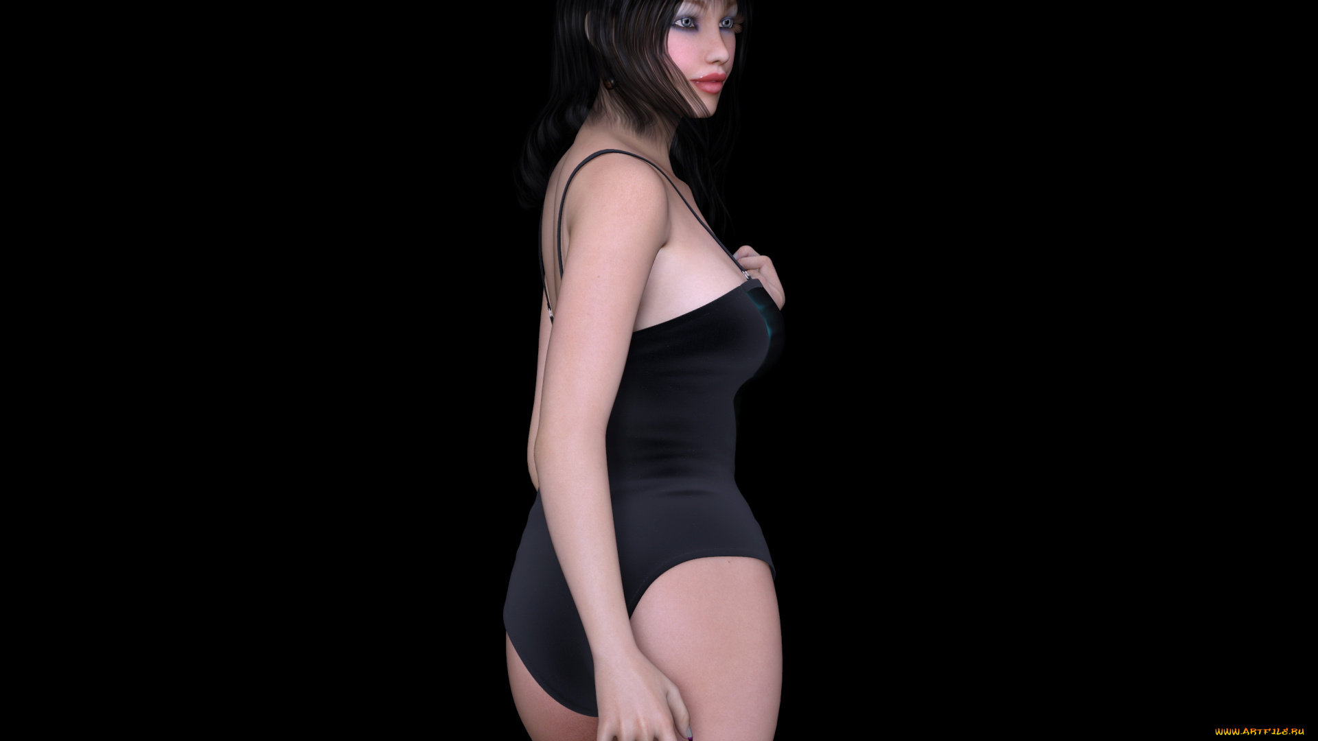 3д, графика, люди, , people, девушка, фон, взгляд