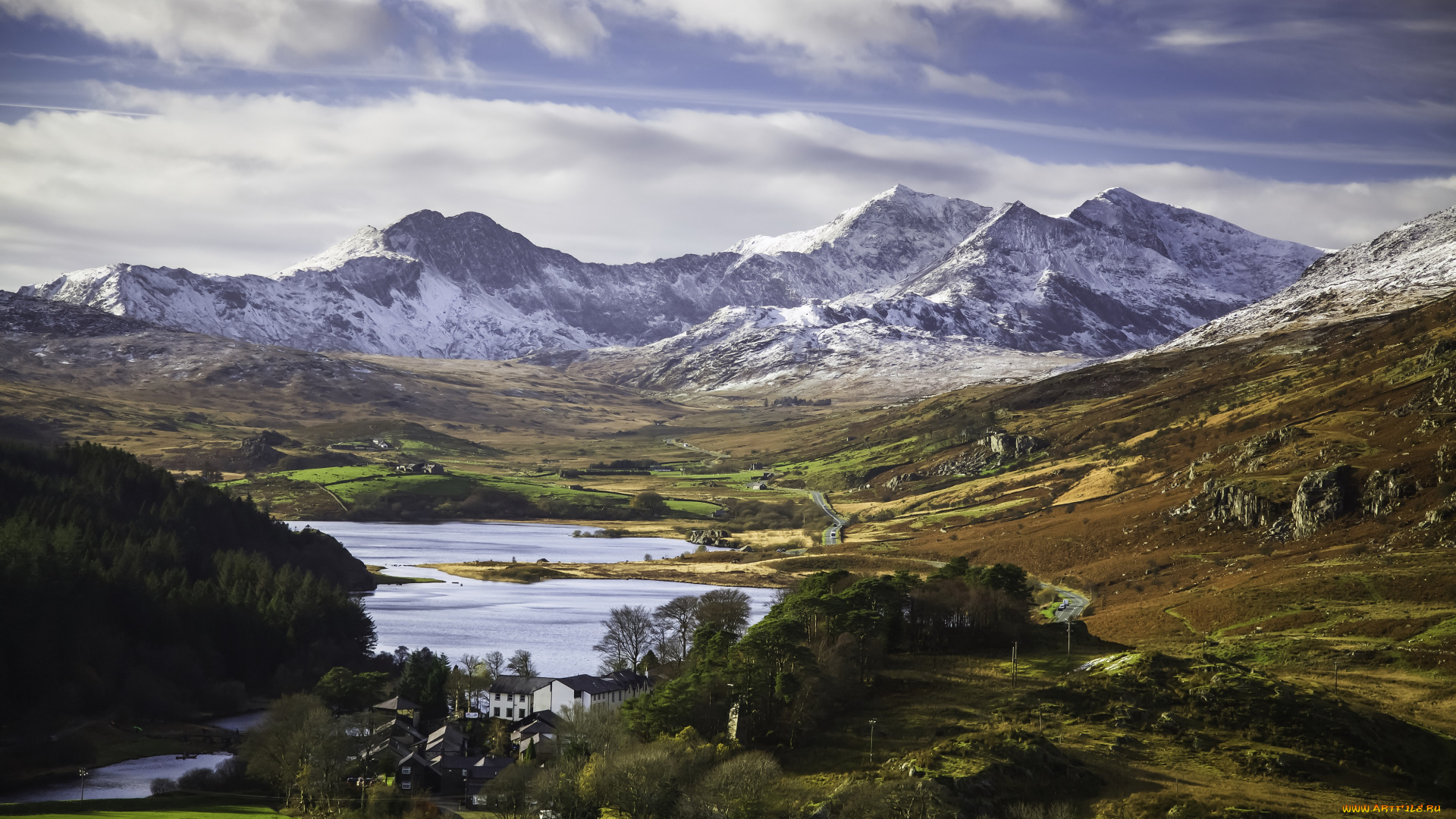 города, -, пейзажи, горы, небо, дома