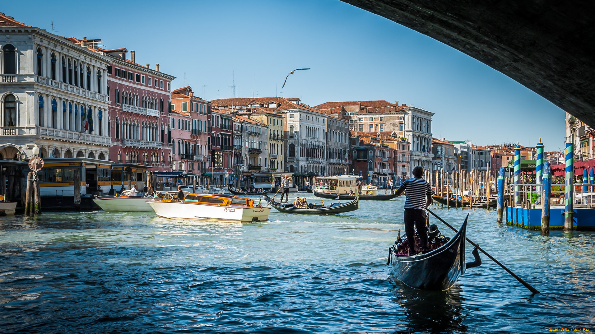 grand, canal, города, венеция, , италия, канал