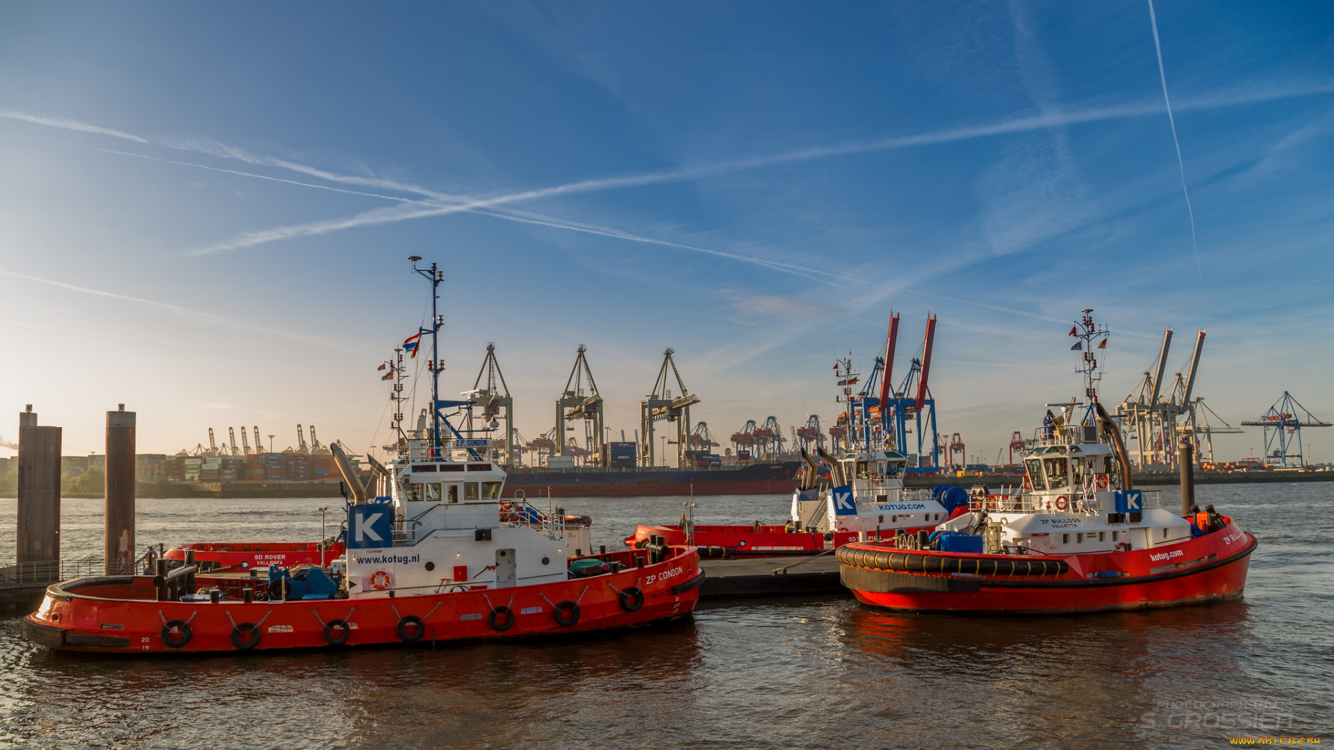 корабли, баркасы, , , буксиры, порт