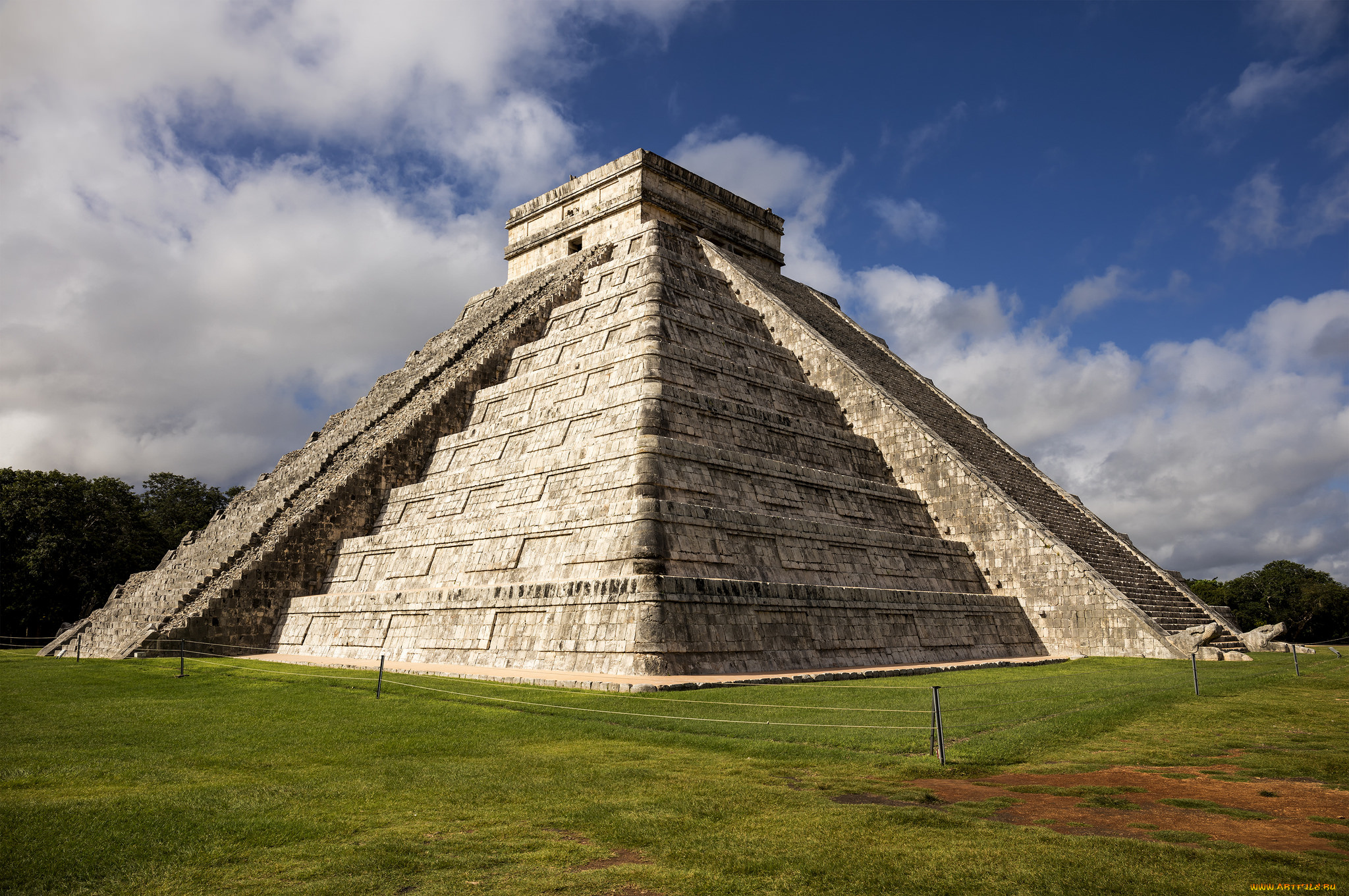 chichen, itza, , mexico, города, -, исторические, , архитектурные, памятники, пирамида, ступенчатая