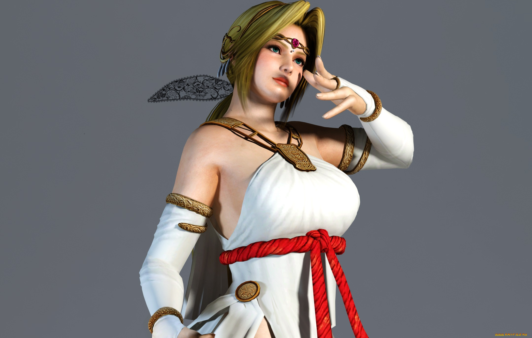 3д, графика, аниме, , anime, взгляд, девушка, фон