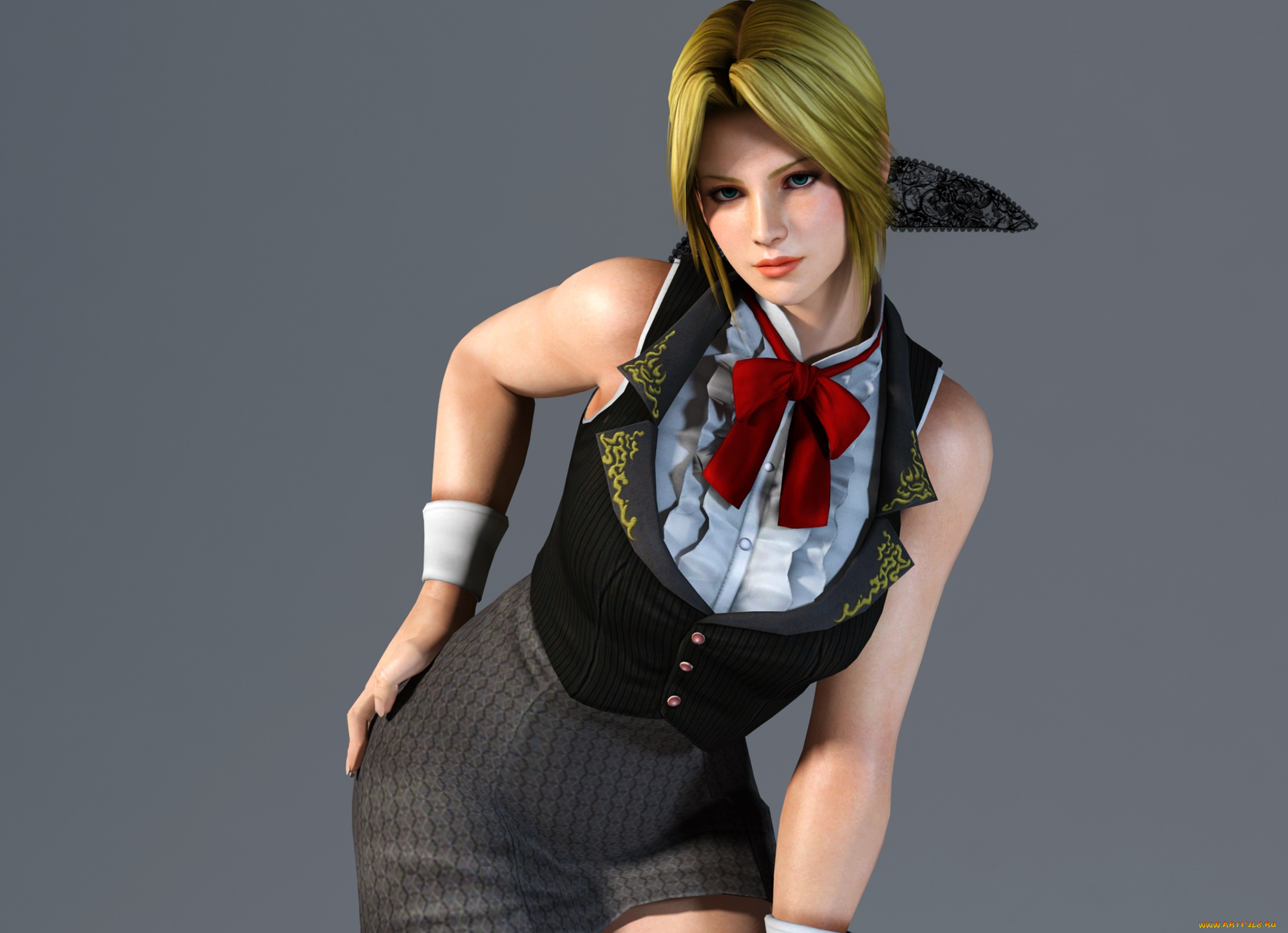 3д, графика, аниме, , anime, фон, взгляд, девушка