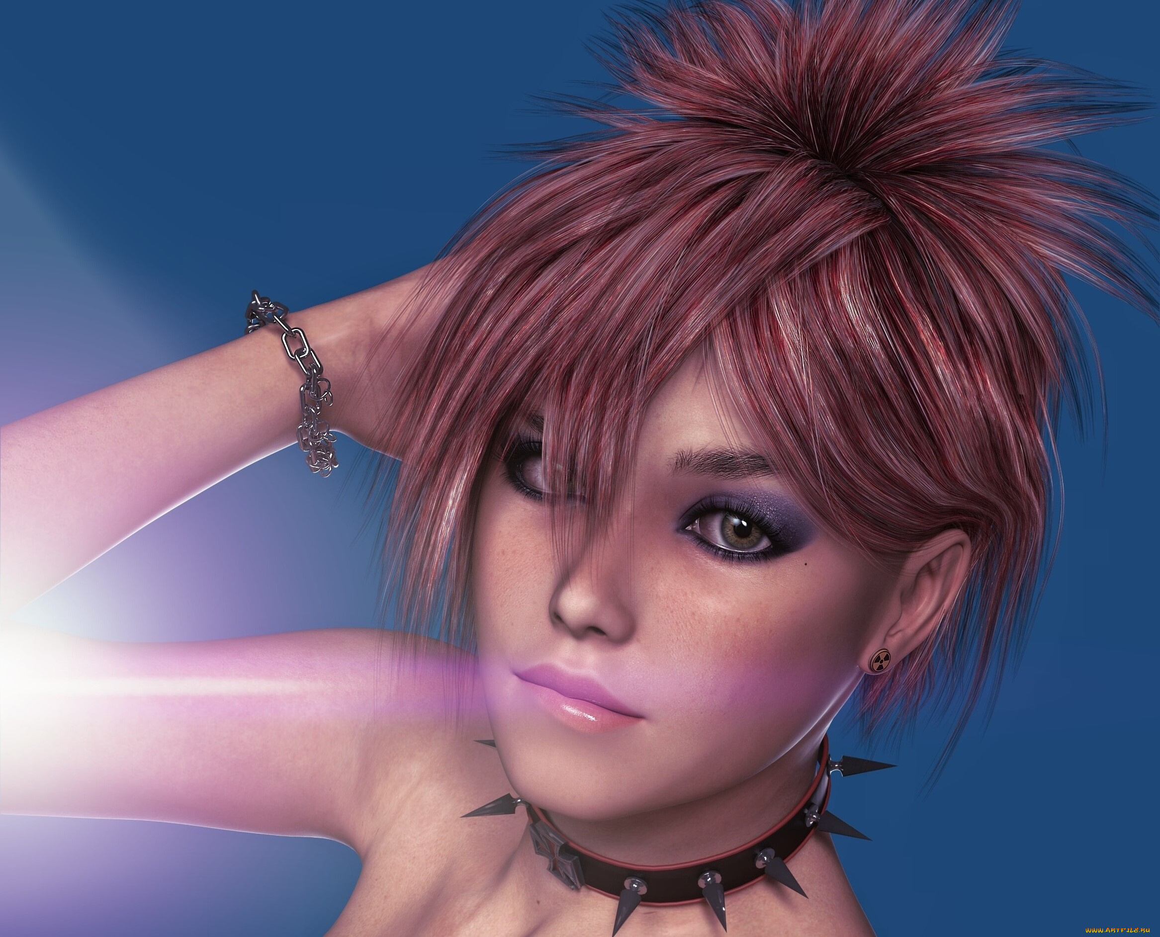 3д, графика, портрет, , portraits, фон, взгляд, девушка