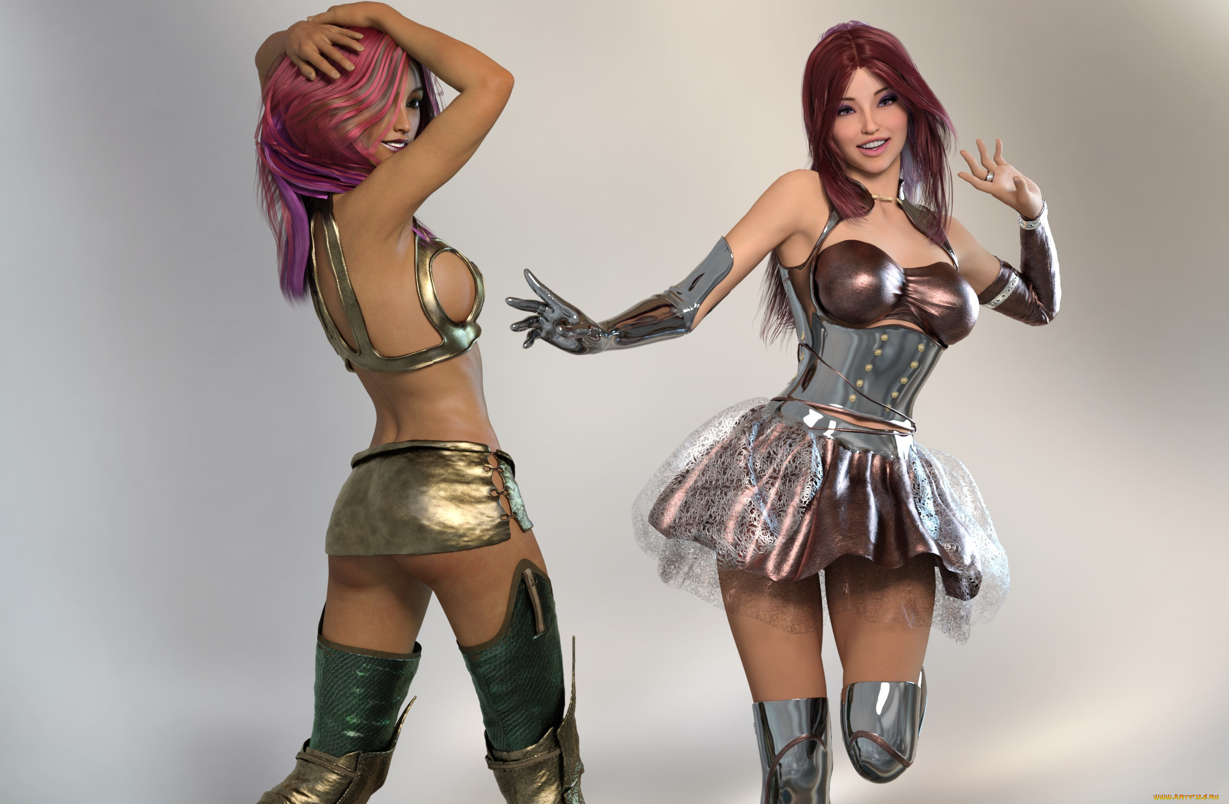 3д, графика, люди, , people, взгляд, девушки, фон