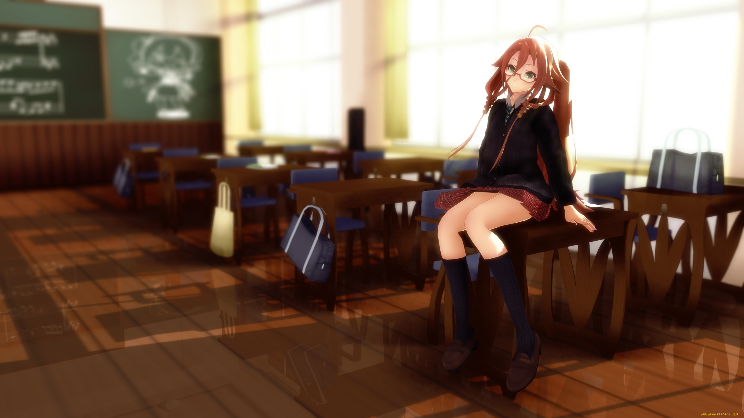 аниме, vocaloid, класс, ia, арт, девочка, rongsama