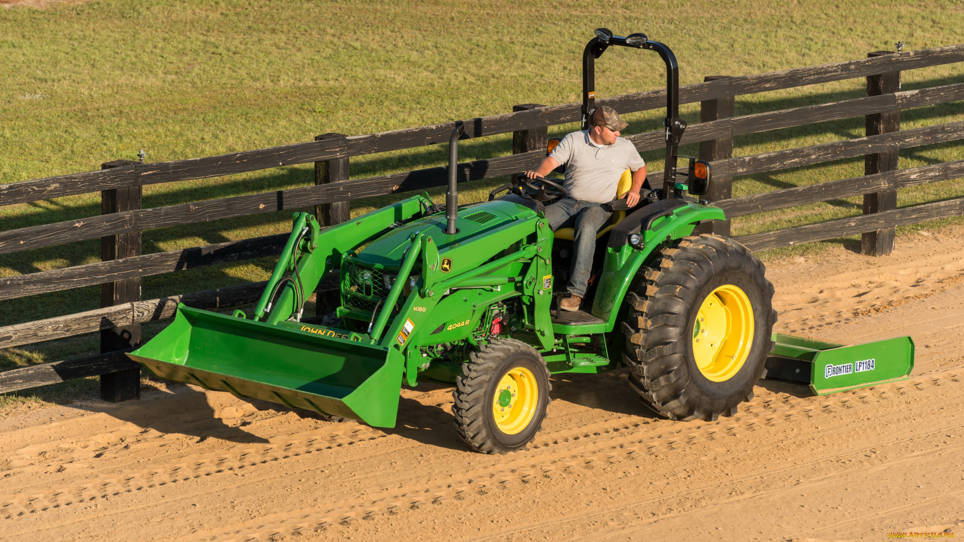 техника, фронтальные, погрузчики, john, deere