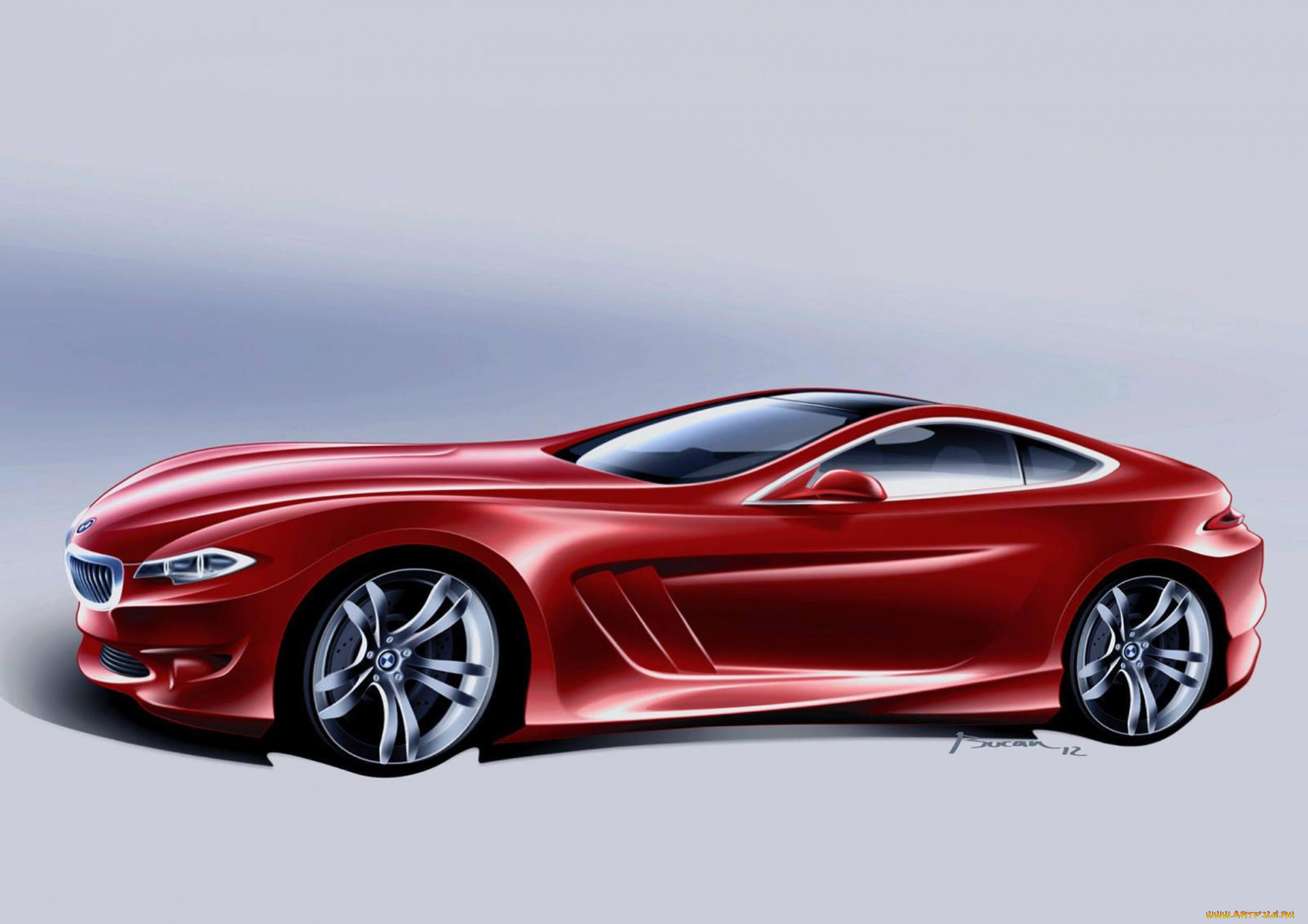 bmw, 9, series, gt, concept, 2017, автомобили, рисованные, bmw, 9, 2017, concept, gt, series