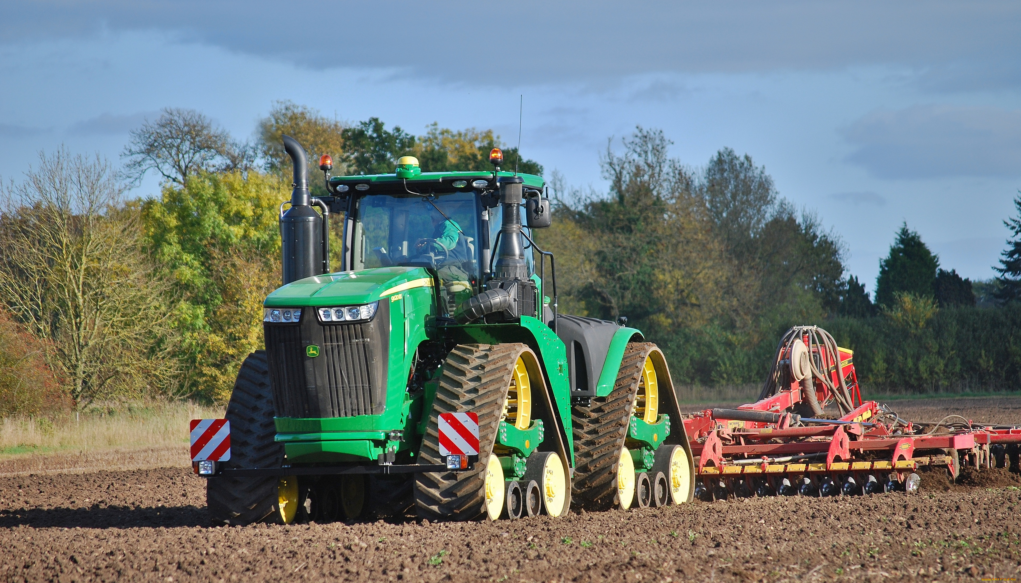 техника, тракторы, на, гусенецах, john, deere