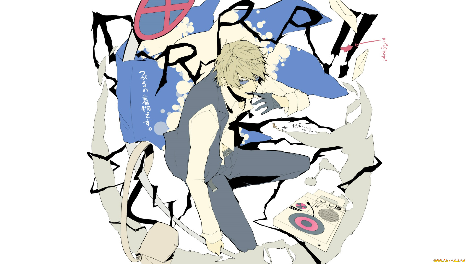 аниме, durarara, шизуо