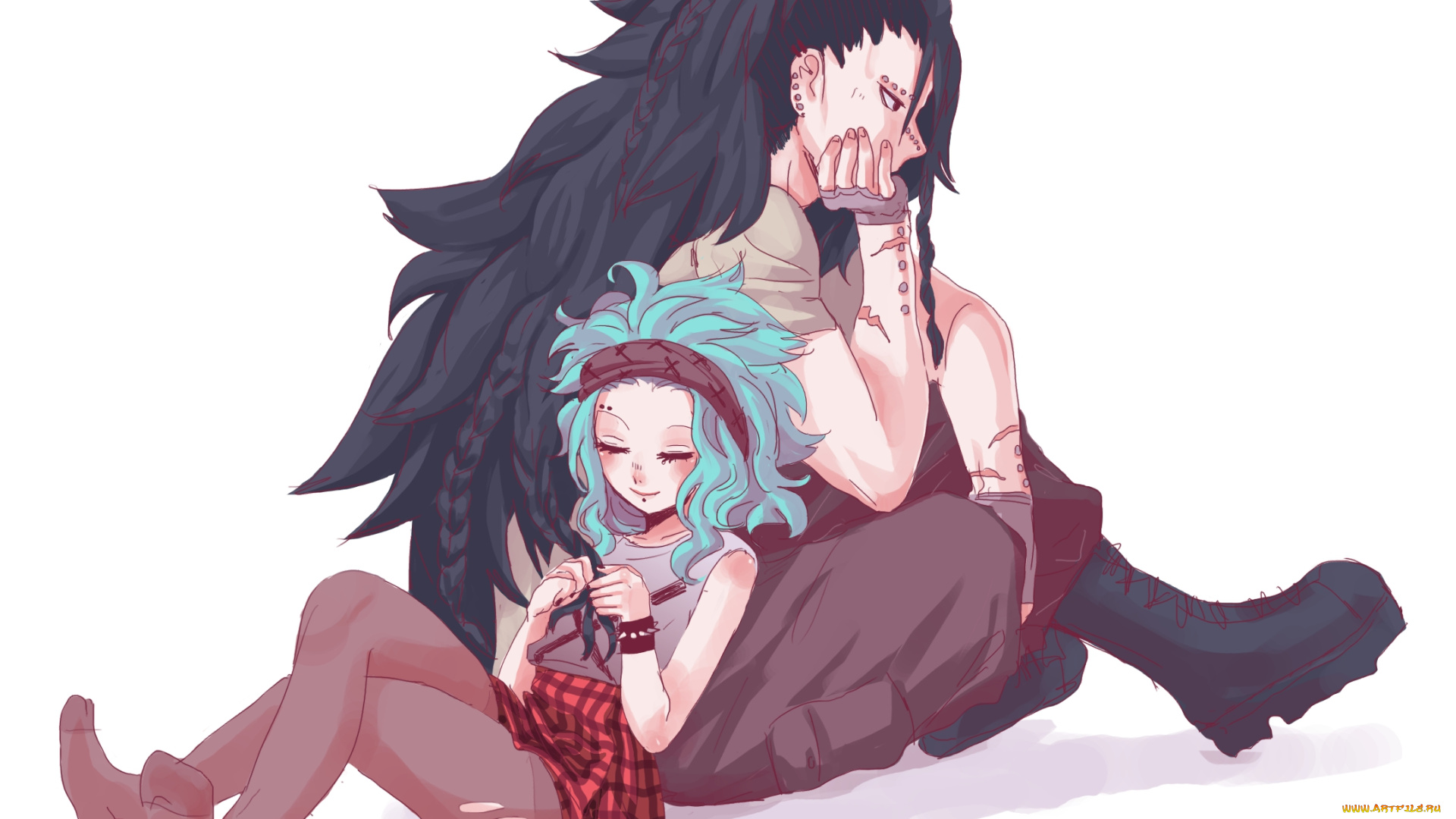 аниме, fairy, tail, пара