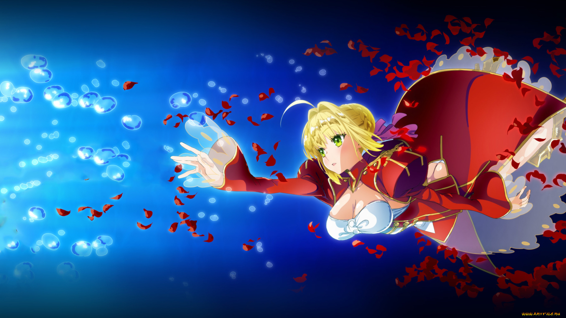 аниме, fate, stay, night, девушка