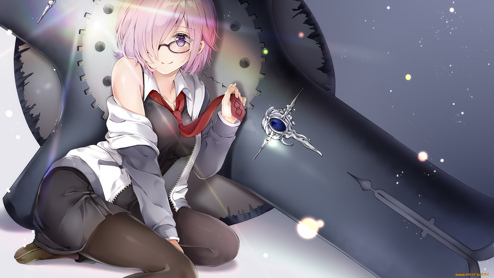 аниме, fate, stay, night, девушка