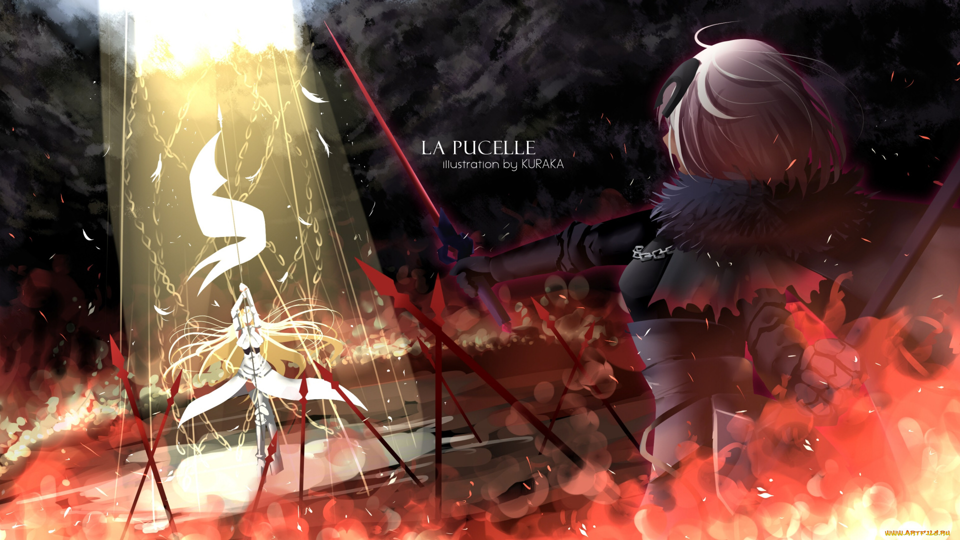 аниме, fate, stay, night, девушки