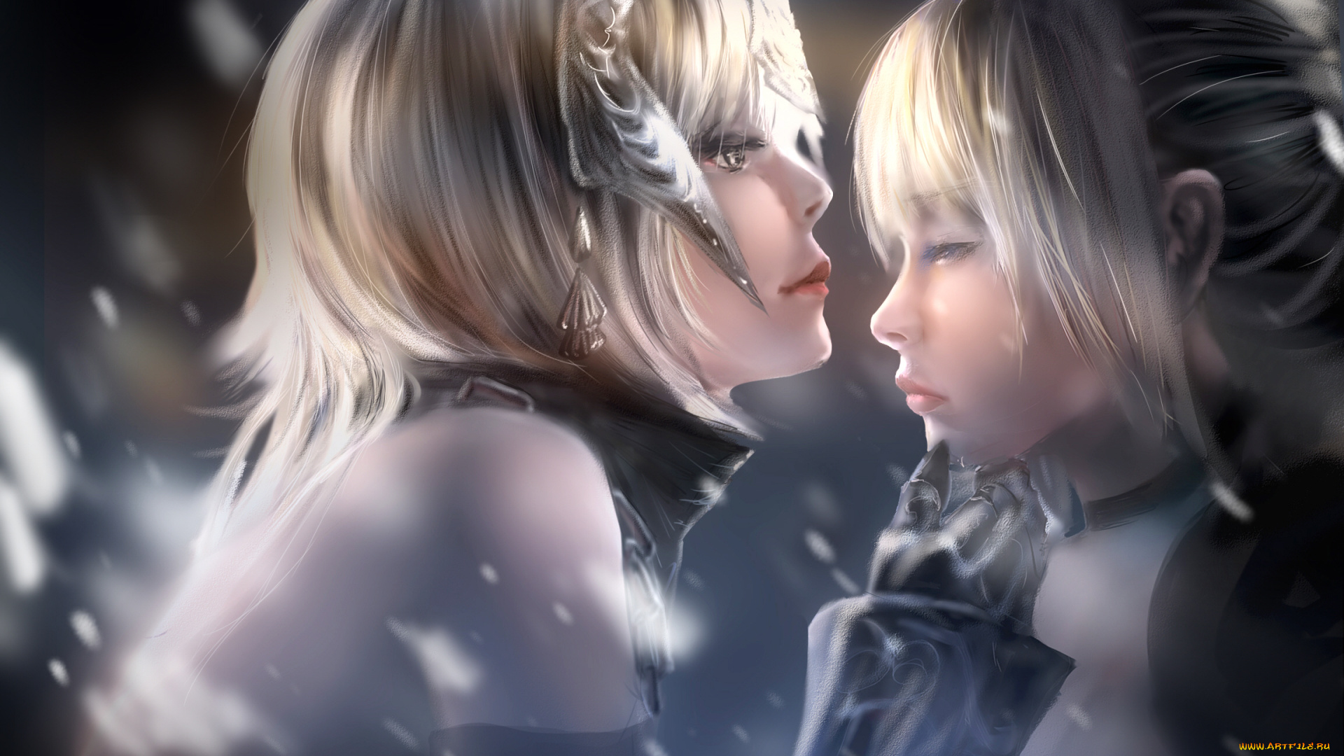 аниме, fate, stay, night, девушки