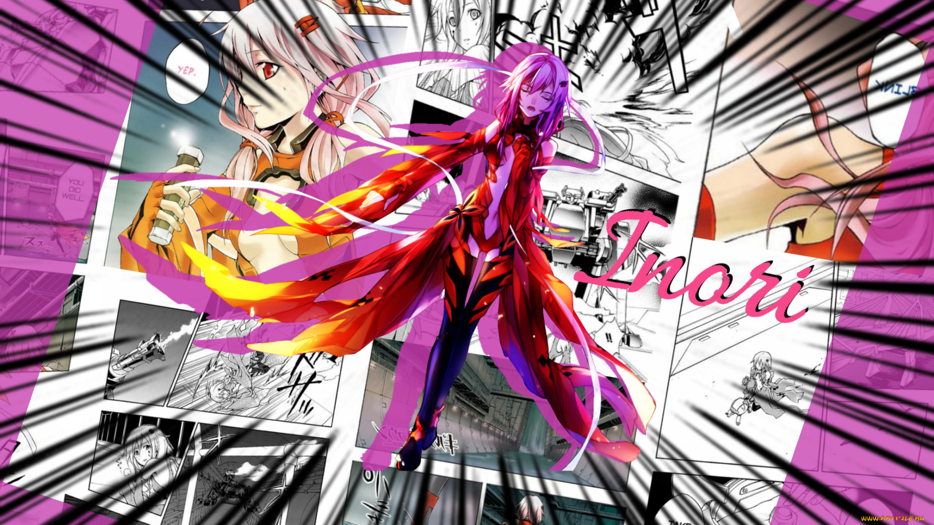 аниме, guilty, crown, девушка