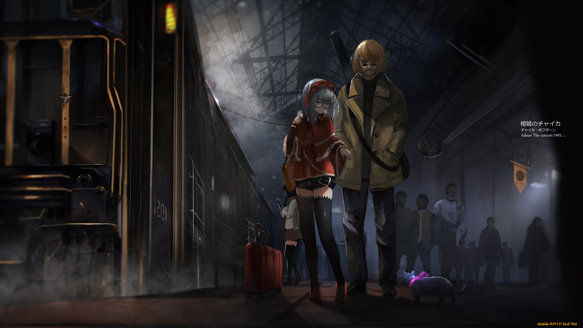 аниме, hitsugi, no, chaika, двое