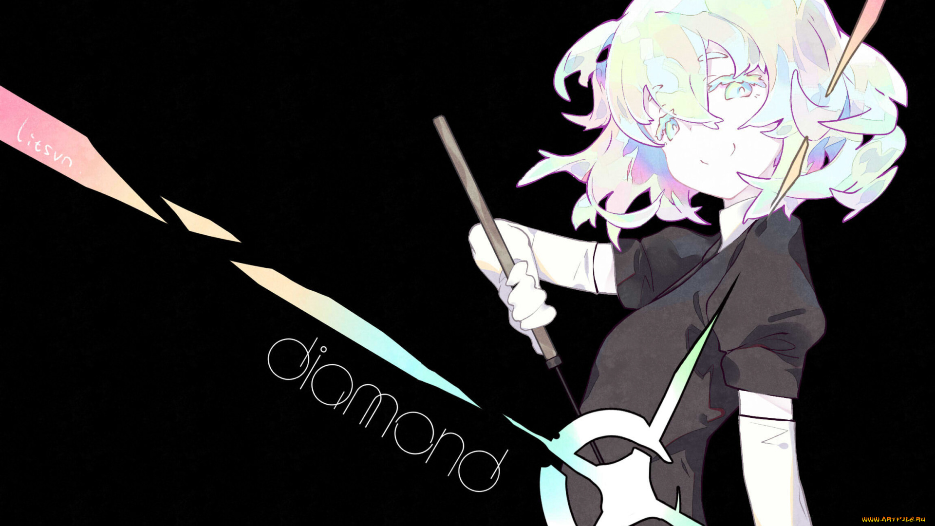 аниме, houseki, no, kuni, девочка