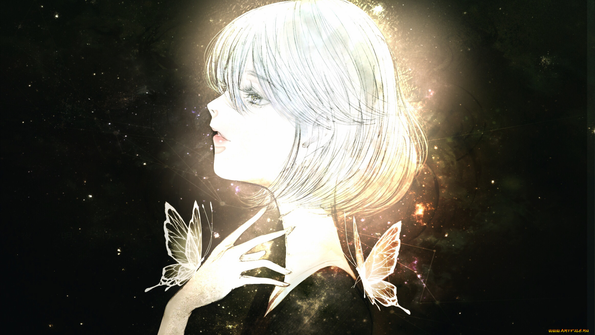 аниме, houseki, no, kuni, девочка