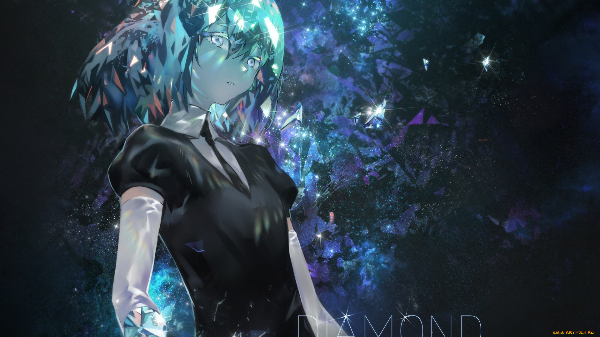 аниме, houseki, no, kuni, девочка