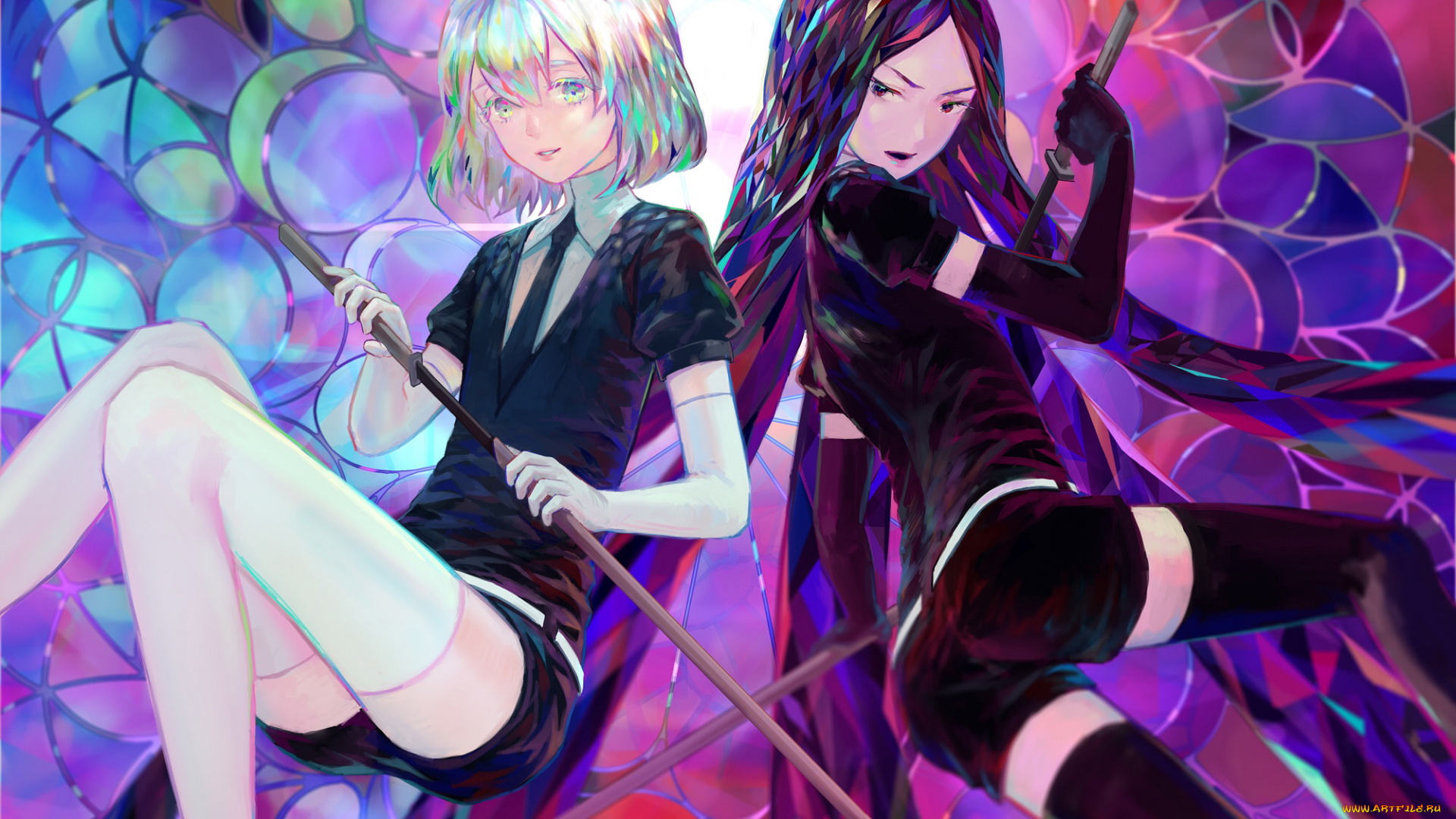 аниме, houseki, no, kuni, девушки