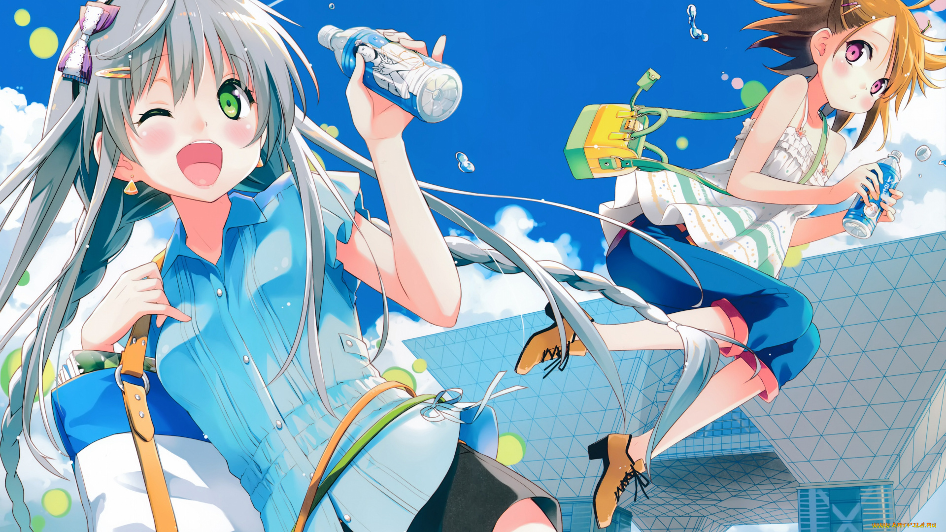 аниме, kantoku, , artbook, девушки