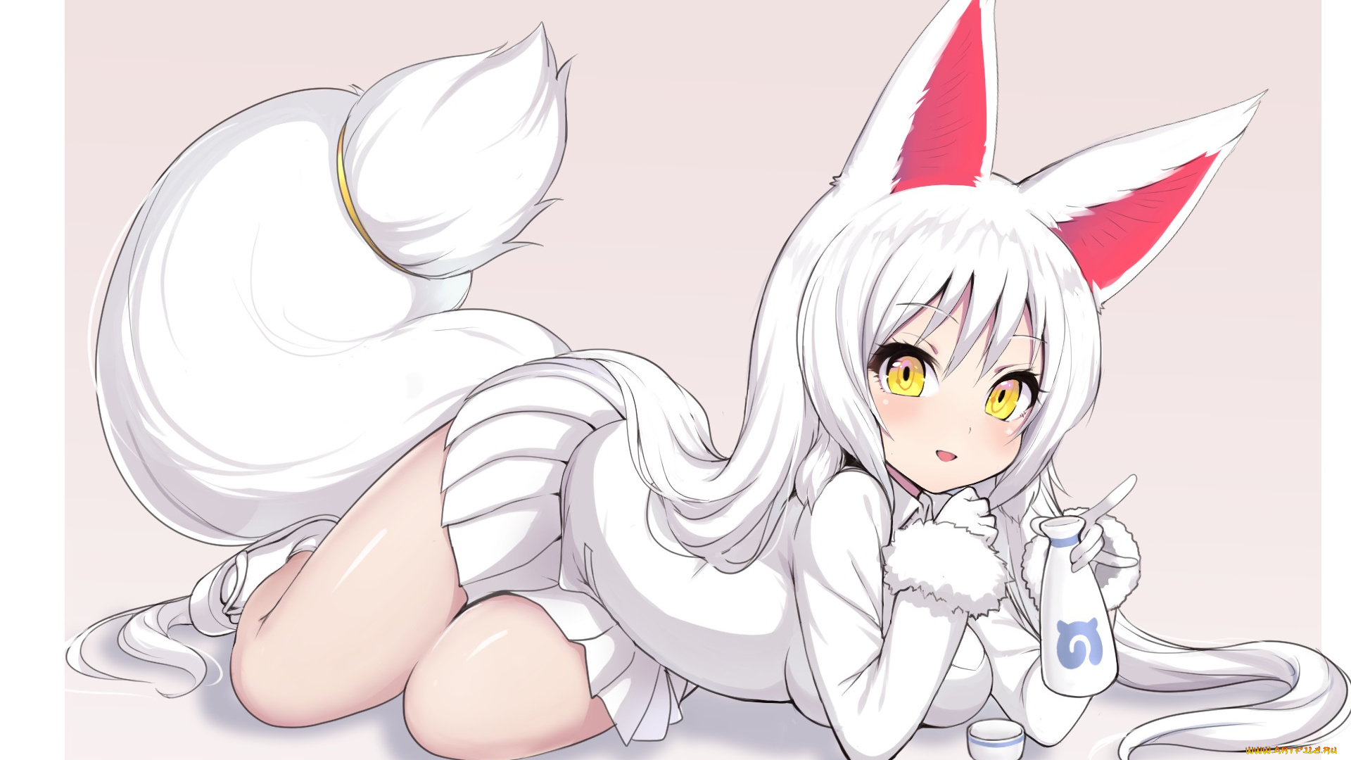 аниме, kemono, friends, девочка