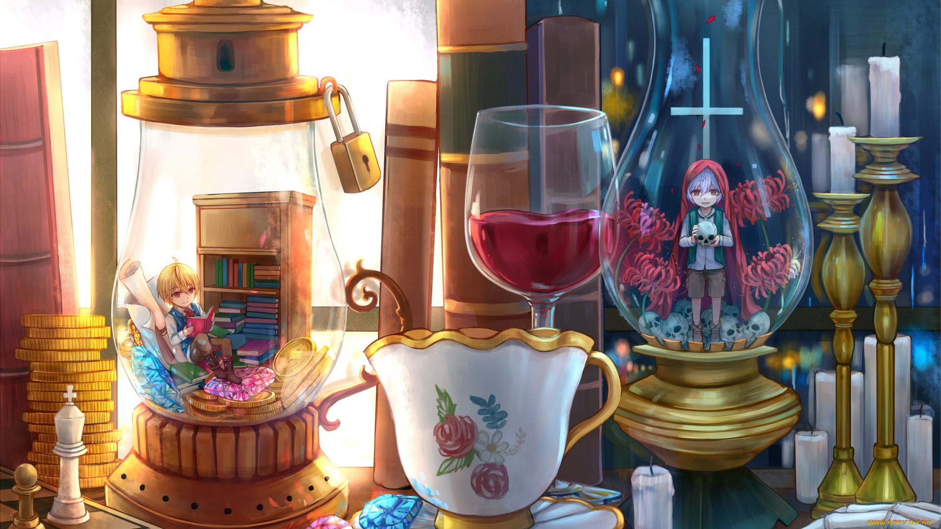 аниме, магия, , колдовство, , halloween, колбы