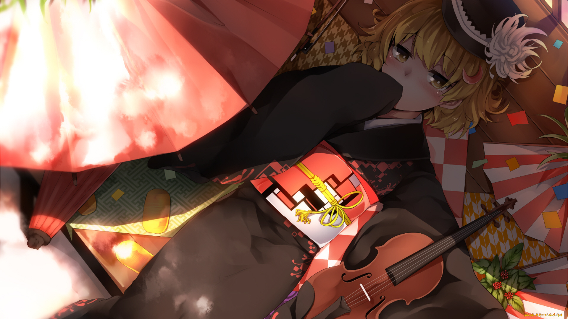 аниме, музыка, девушка