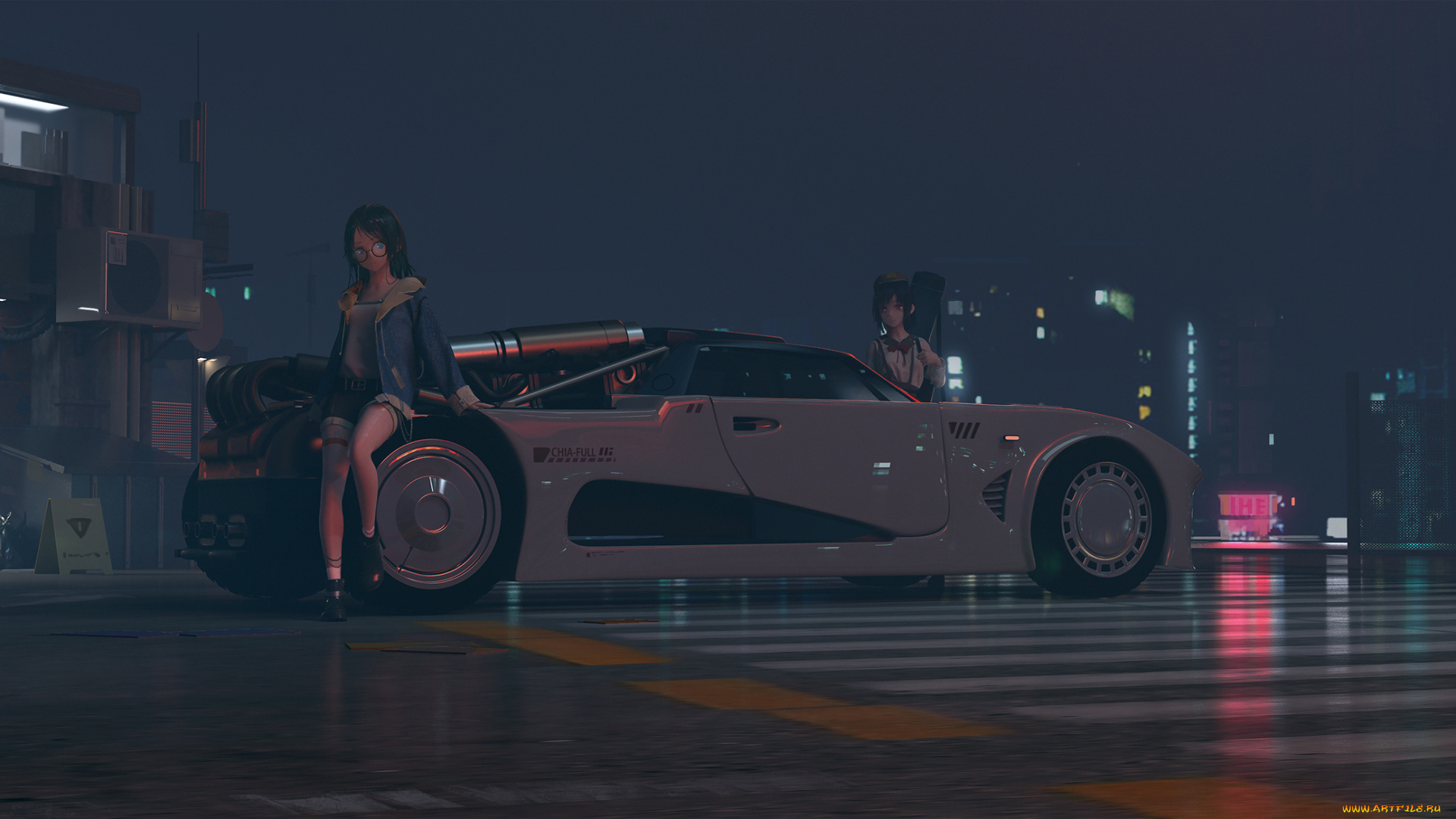 аниме, оружие, , техника, , технологии, девушки, машина