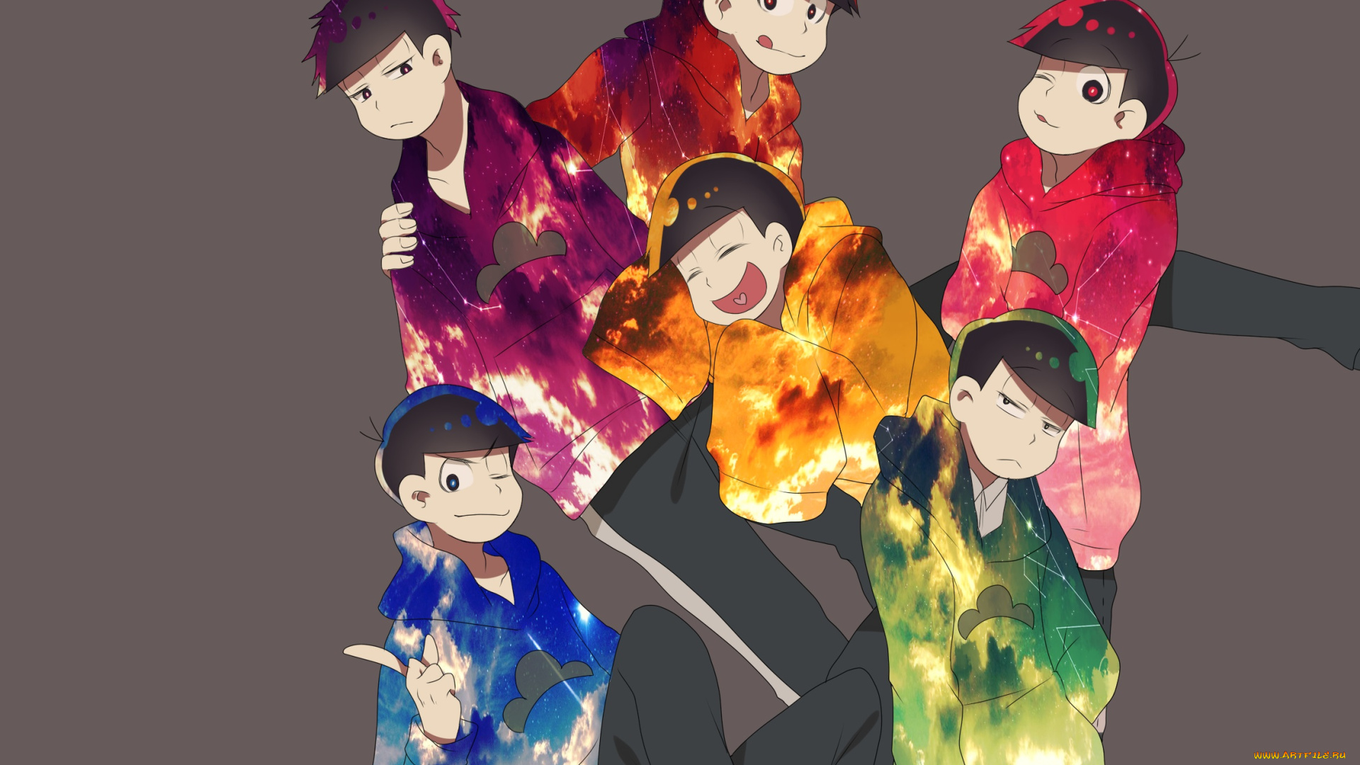 аниме, osomatsu-san, osomatsu, kun