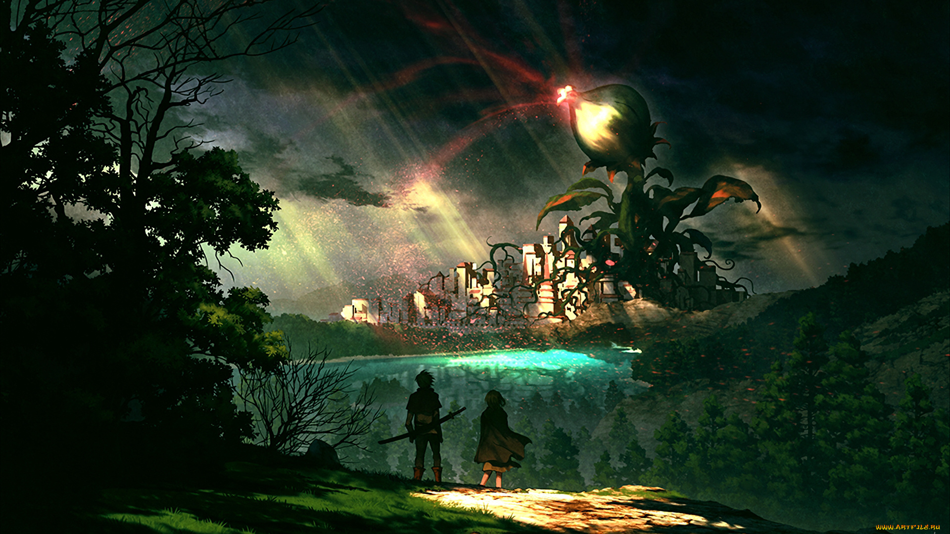 аниме, животные, , существа, дети