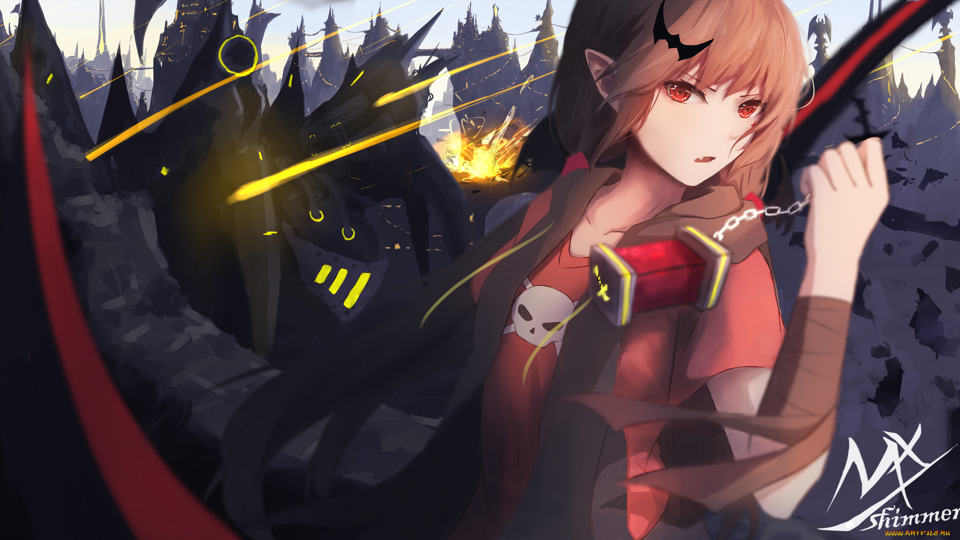 аниме, животные, , существа, девушка