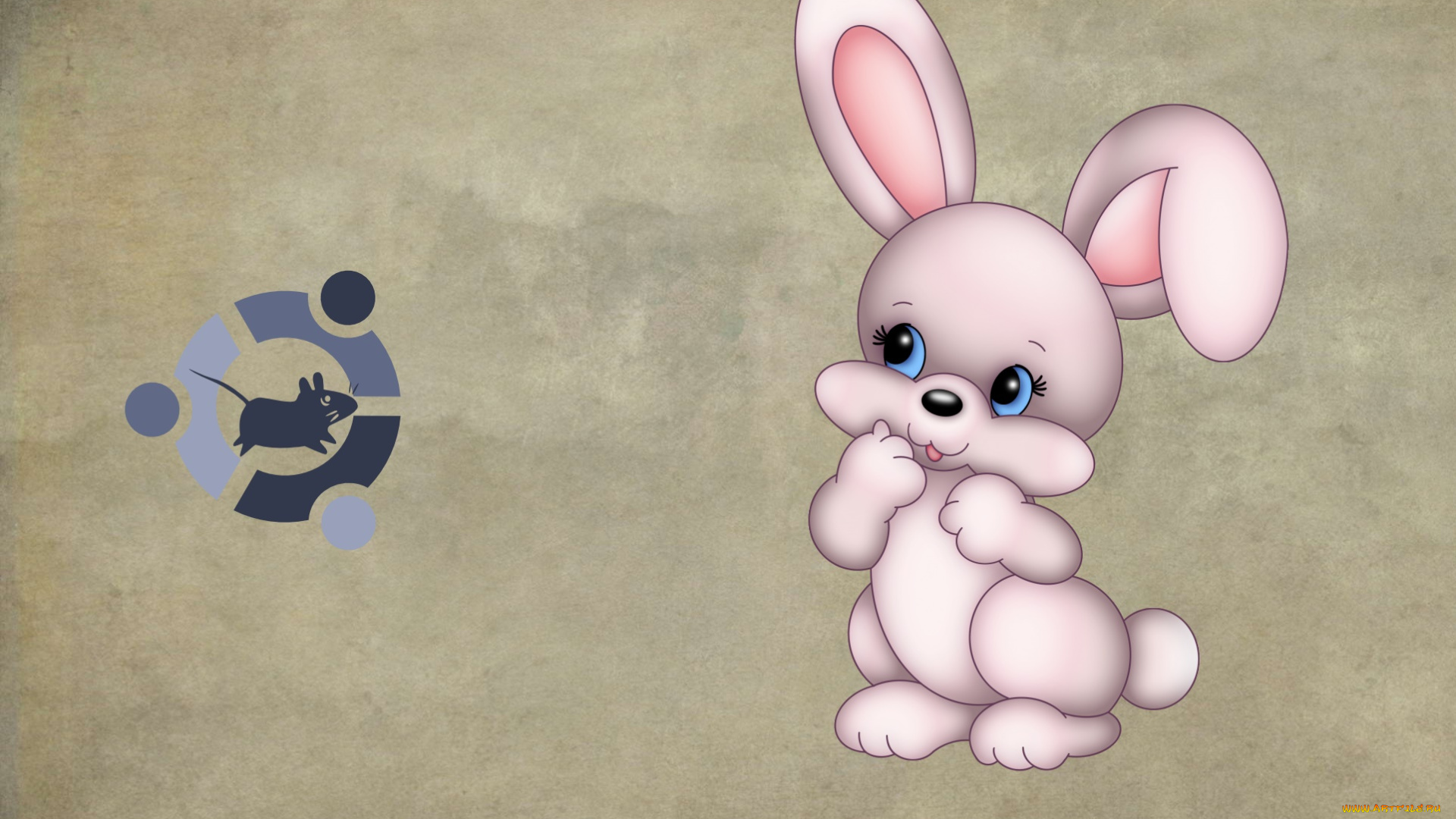 компьютеры, ubuntu, linux, фон, логотип