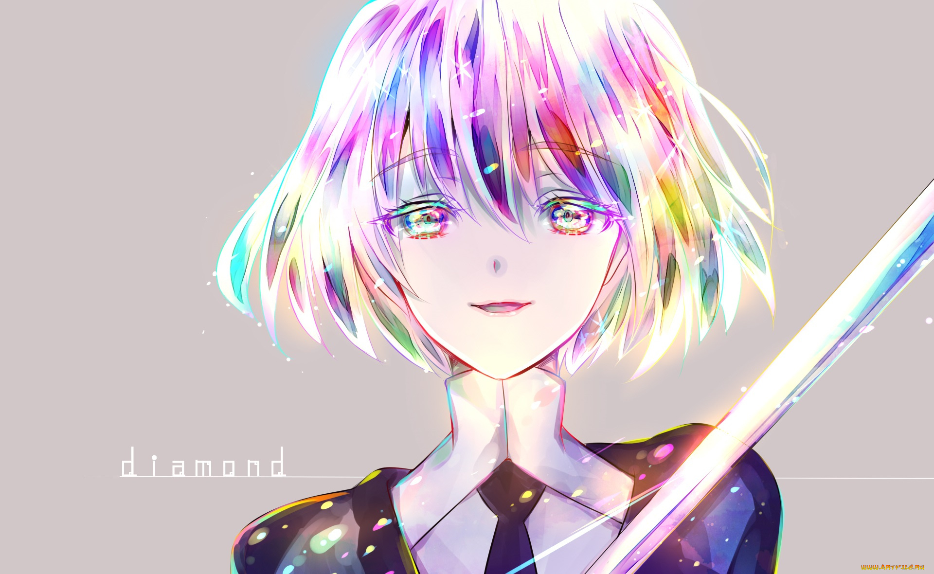 аниме, houseki, no, kuni, девочка