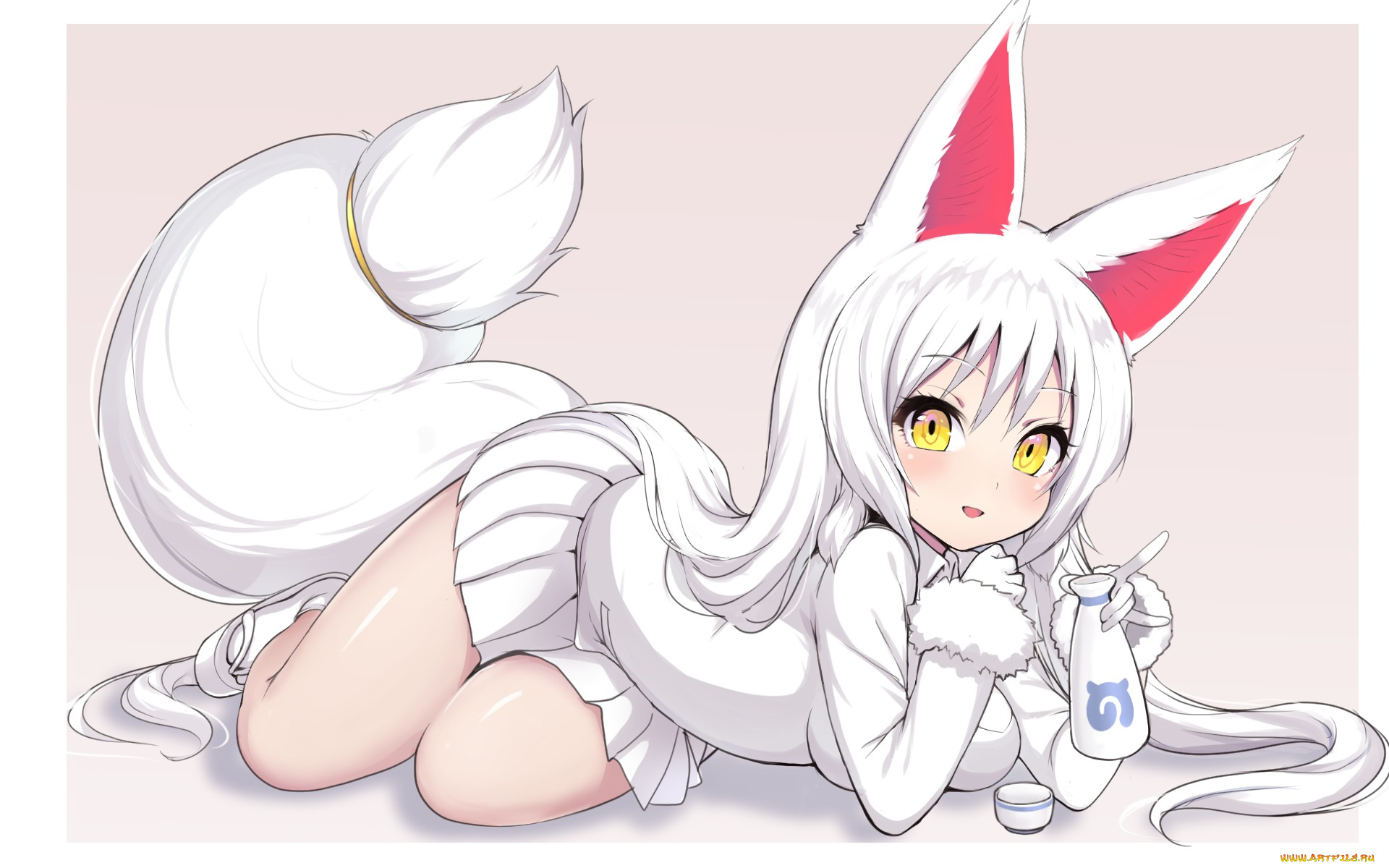 аниме, kemono, friends, девочка