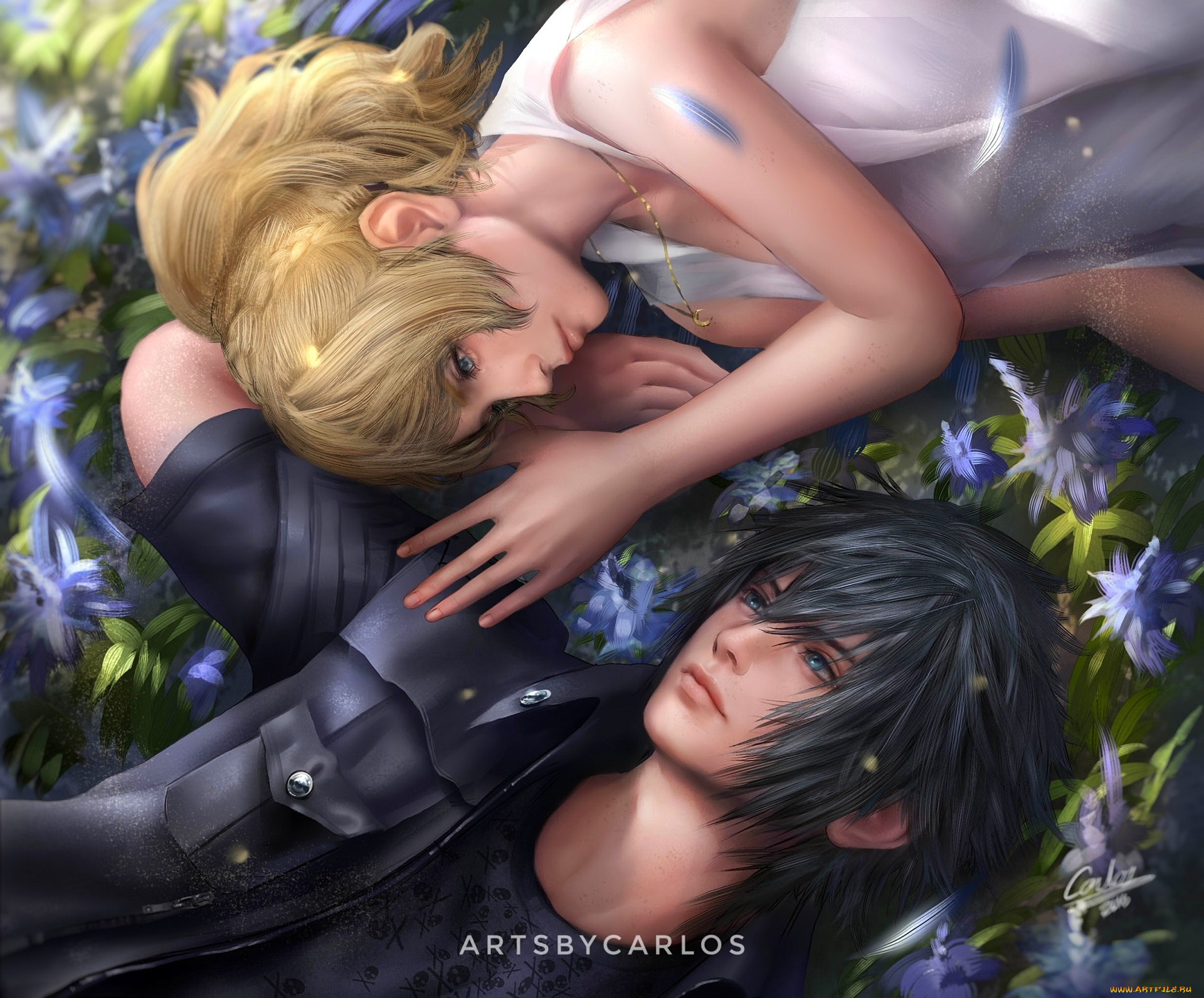 видео, игры, final, fantasy, xv, двое