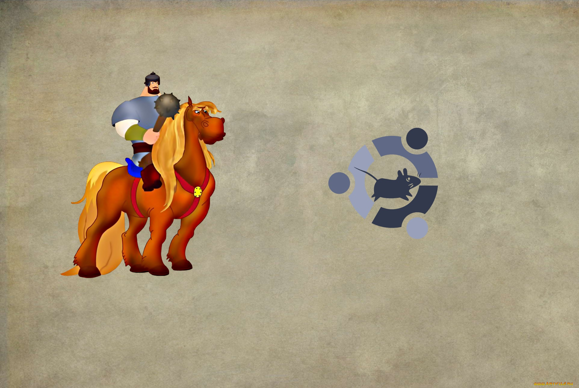 компьютеры, ubuntu, linux, фон, логотип