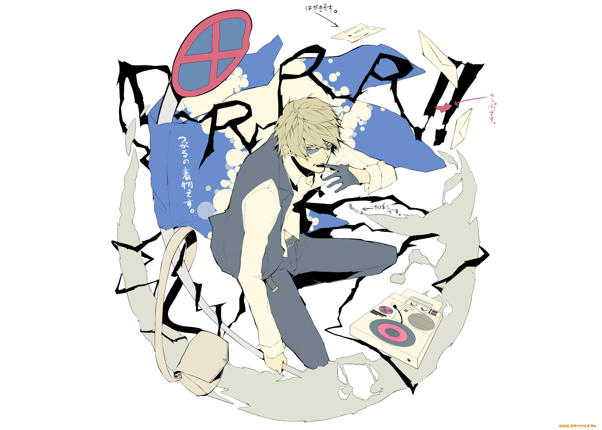 аниме, durarara, шизуо