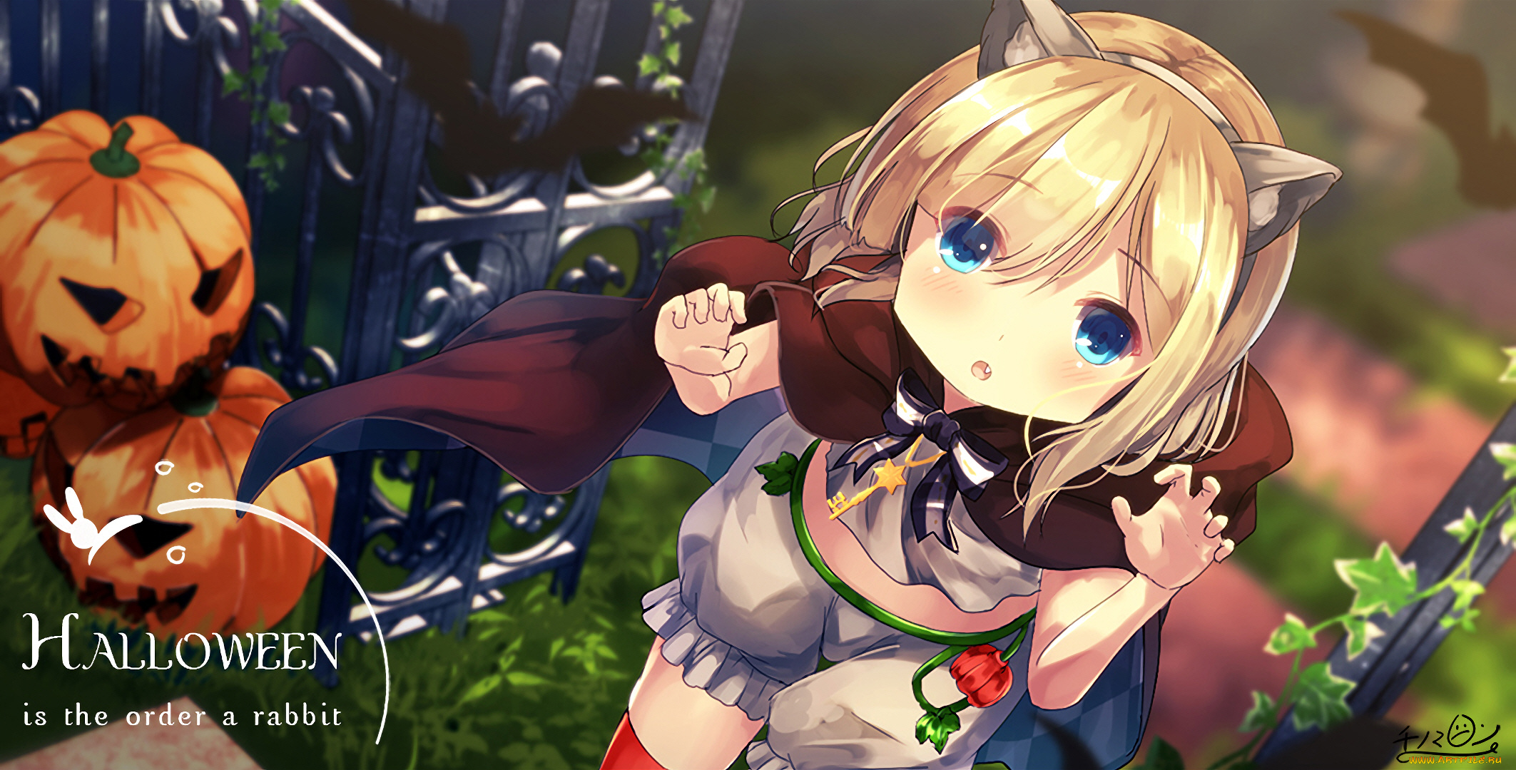 аниме, магия, , колдовство, , halloween, девочка