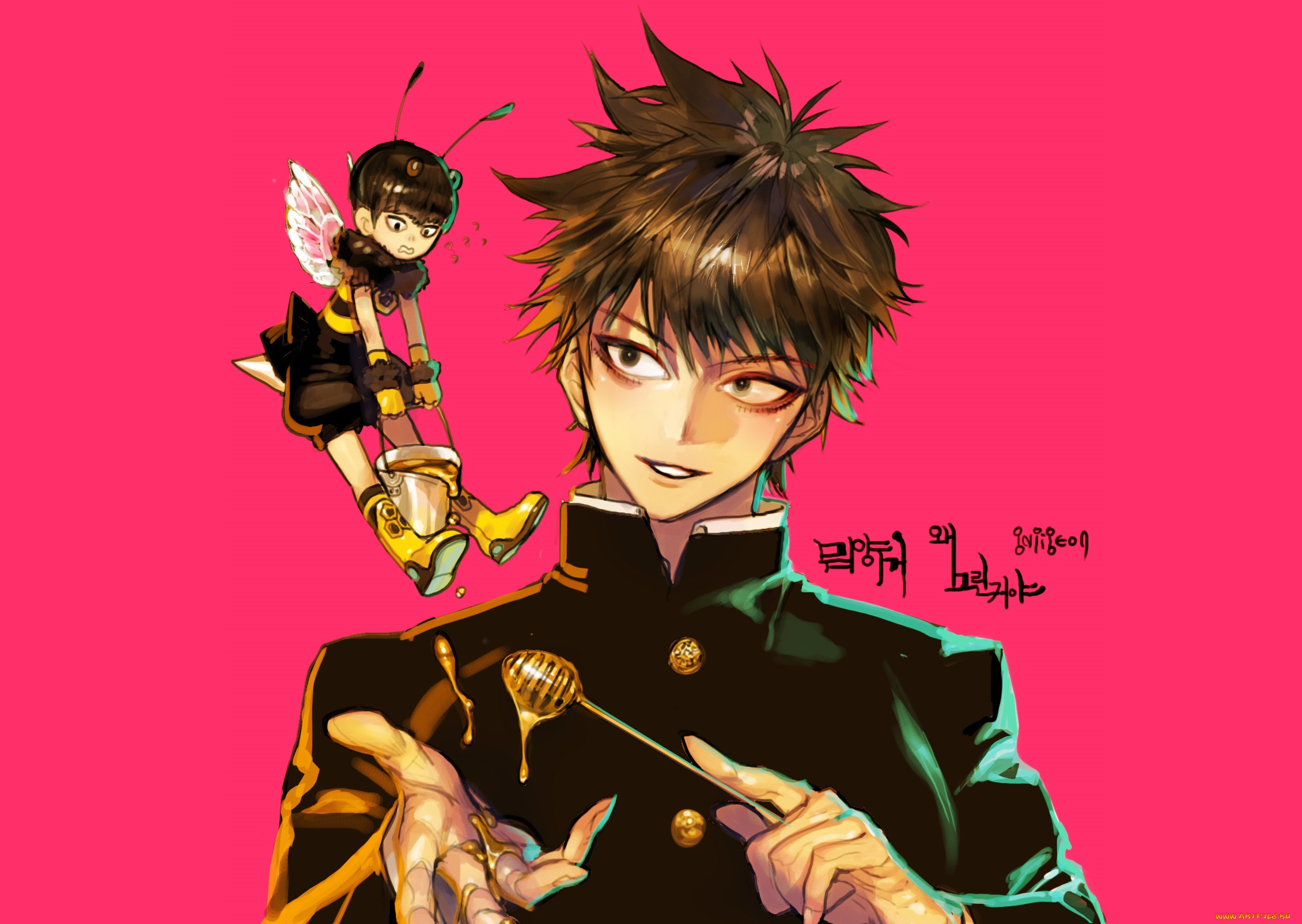 аниме, mob, psycho, 100, парни