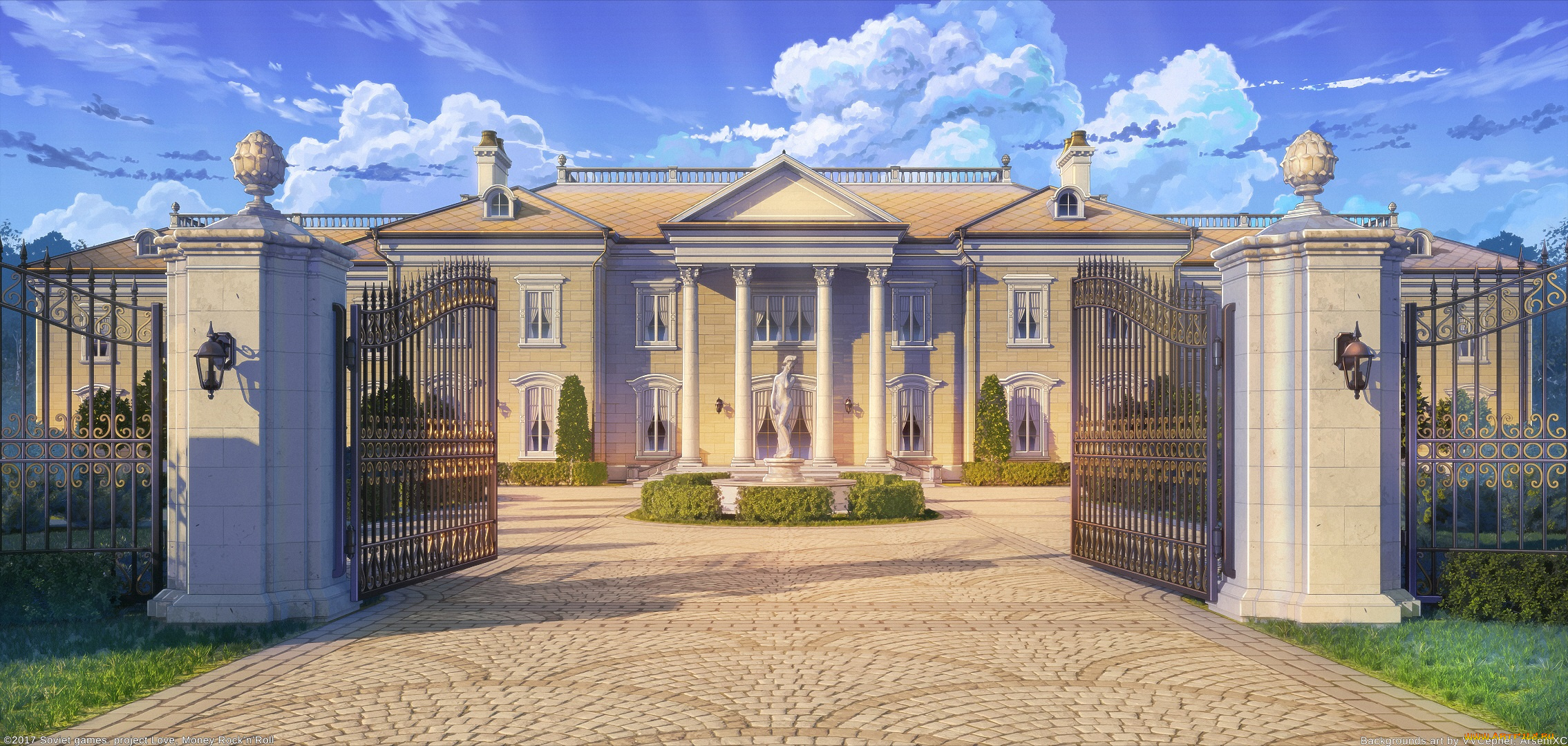 аниме, город, , улицы, , интерьер, , здания, здание