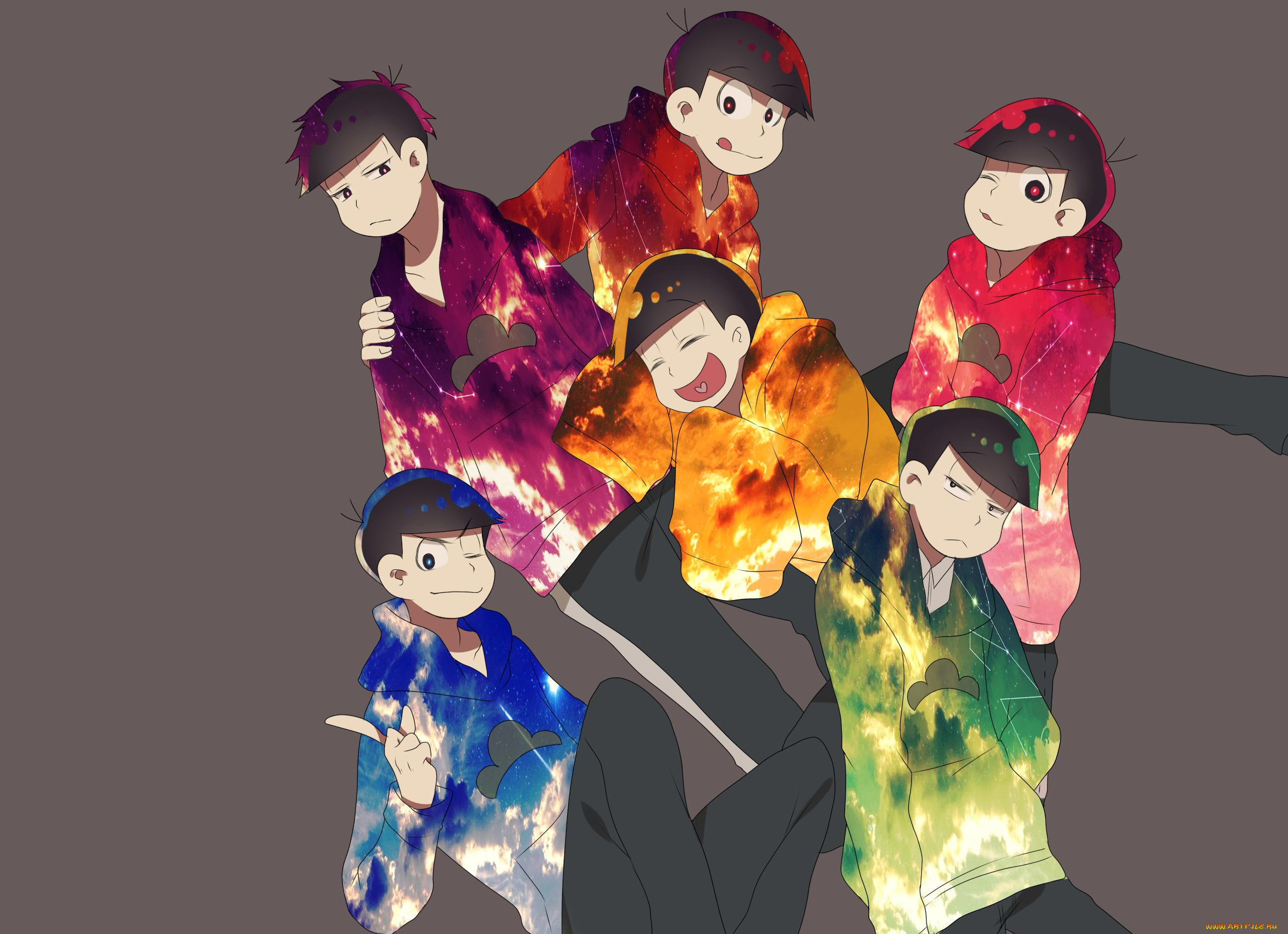 аниме, osomatsu-san, osomatsu, kun